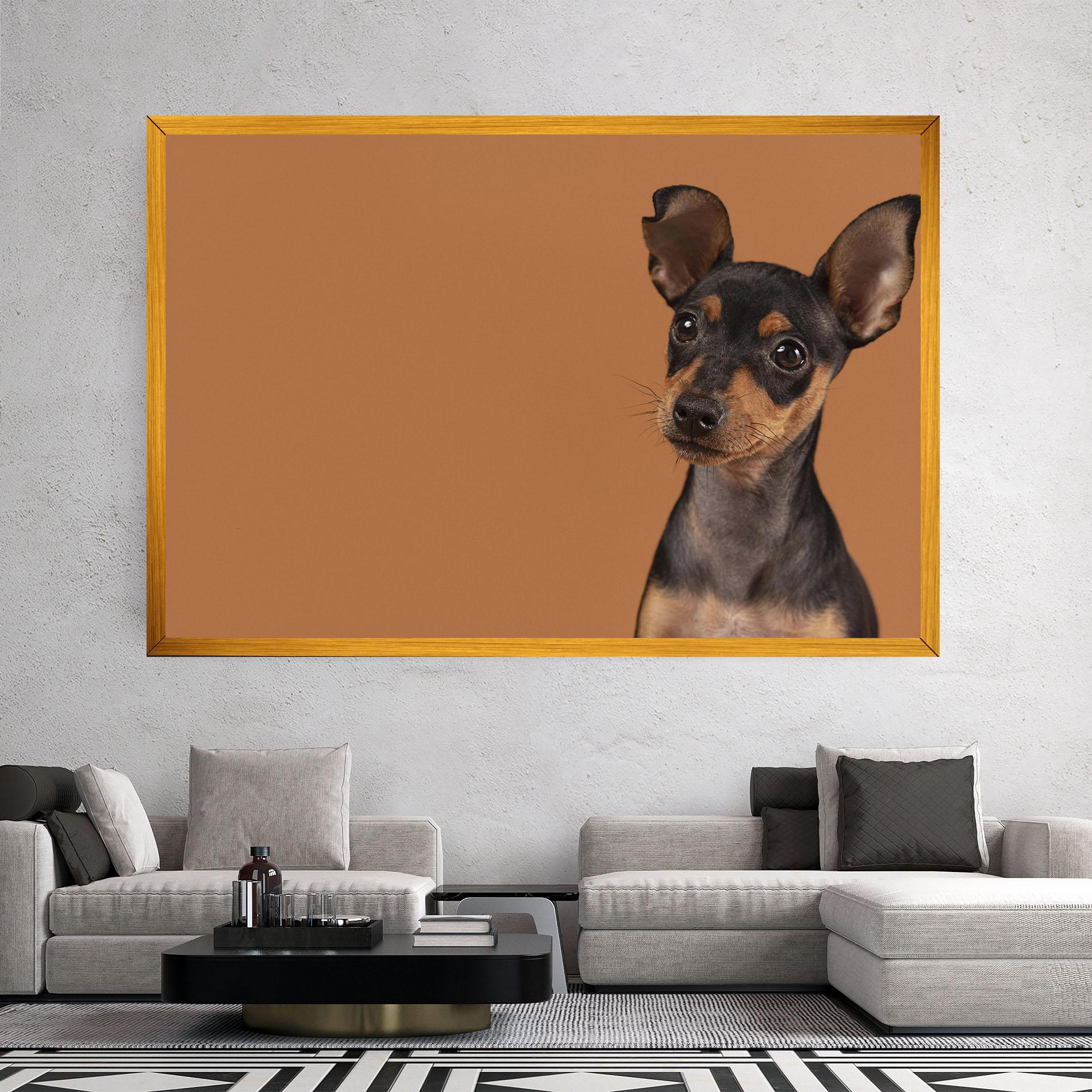 Vászonkép Cute Dog Portrait mockup 2