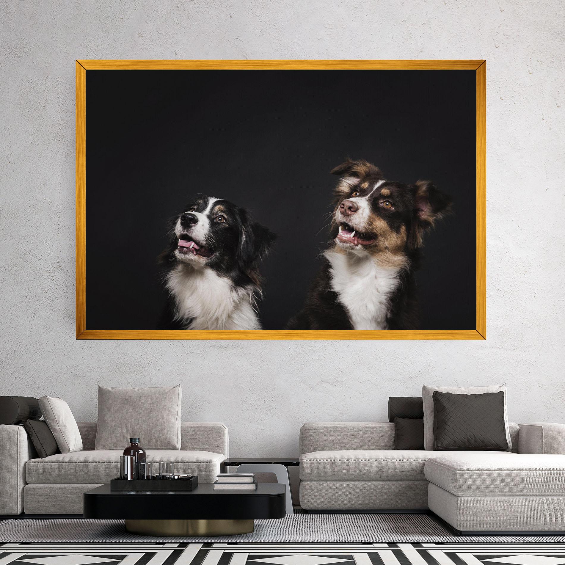 Vászonkép Cute Dogs Standing mockup 2