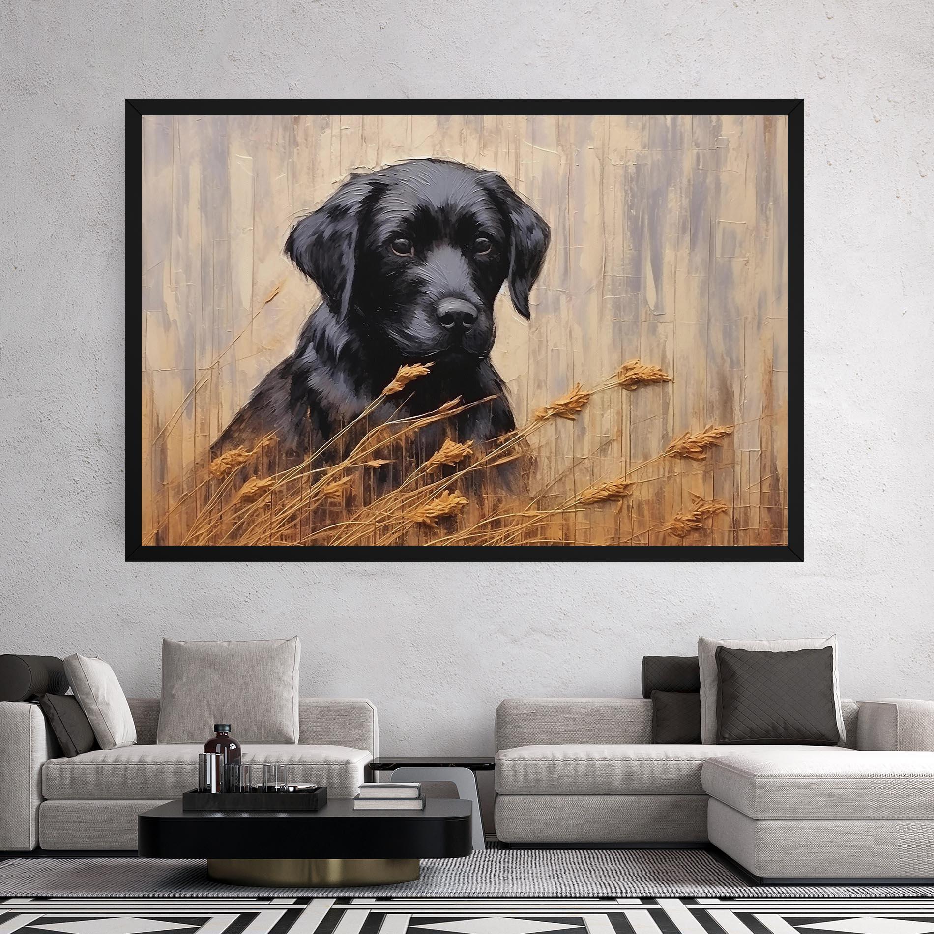 Vászonkép Black Dog Art mockup 2