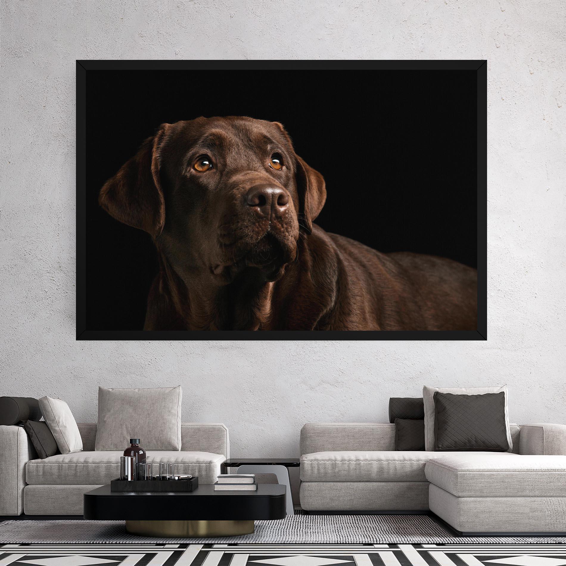 Vászonkép Brown Labrador mockup 2