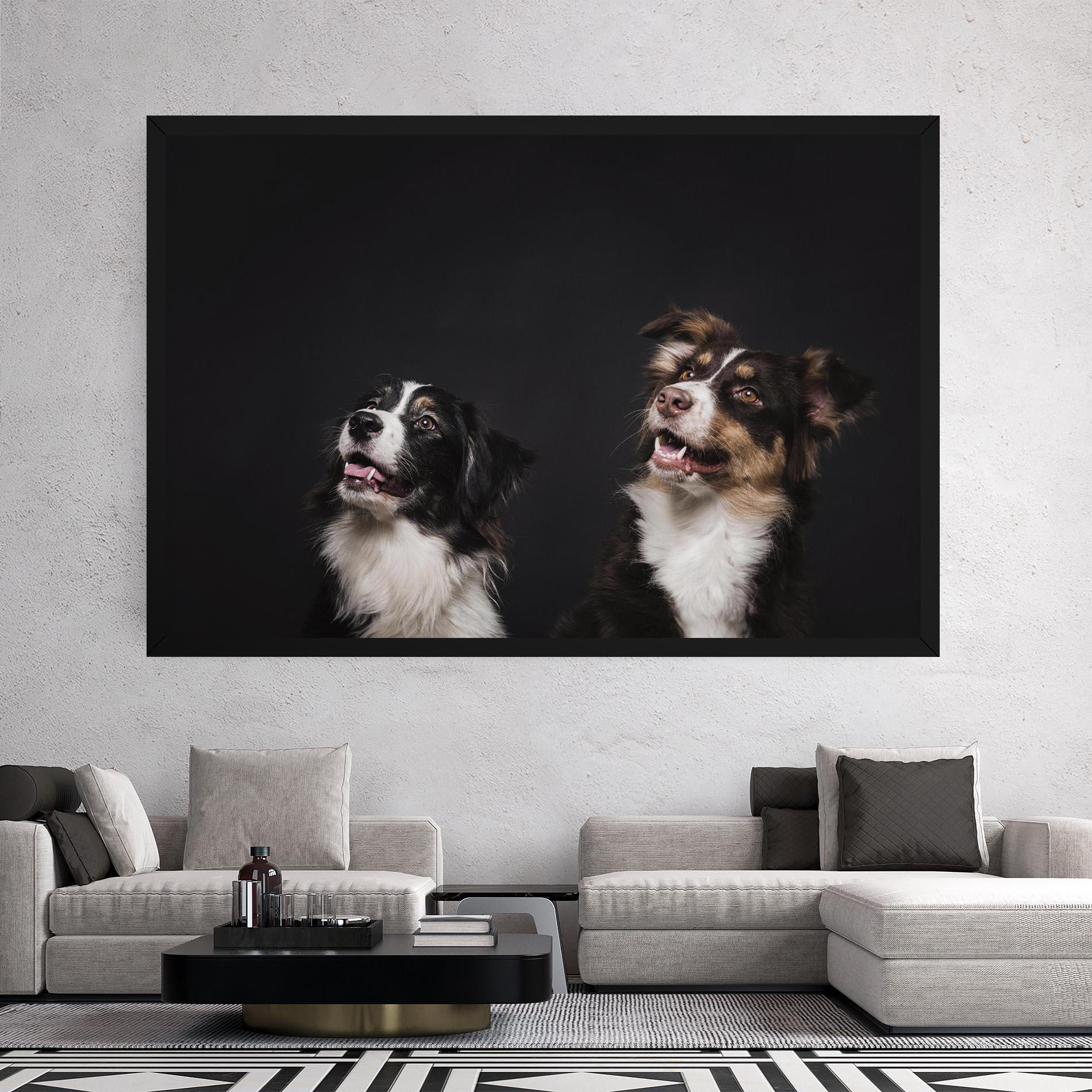 Vászonkép Cute Dogs Standing mockup 2
