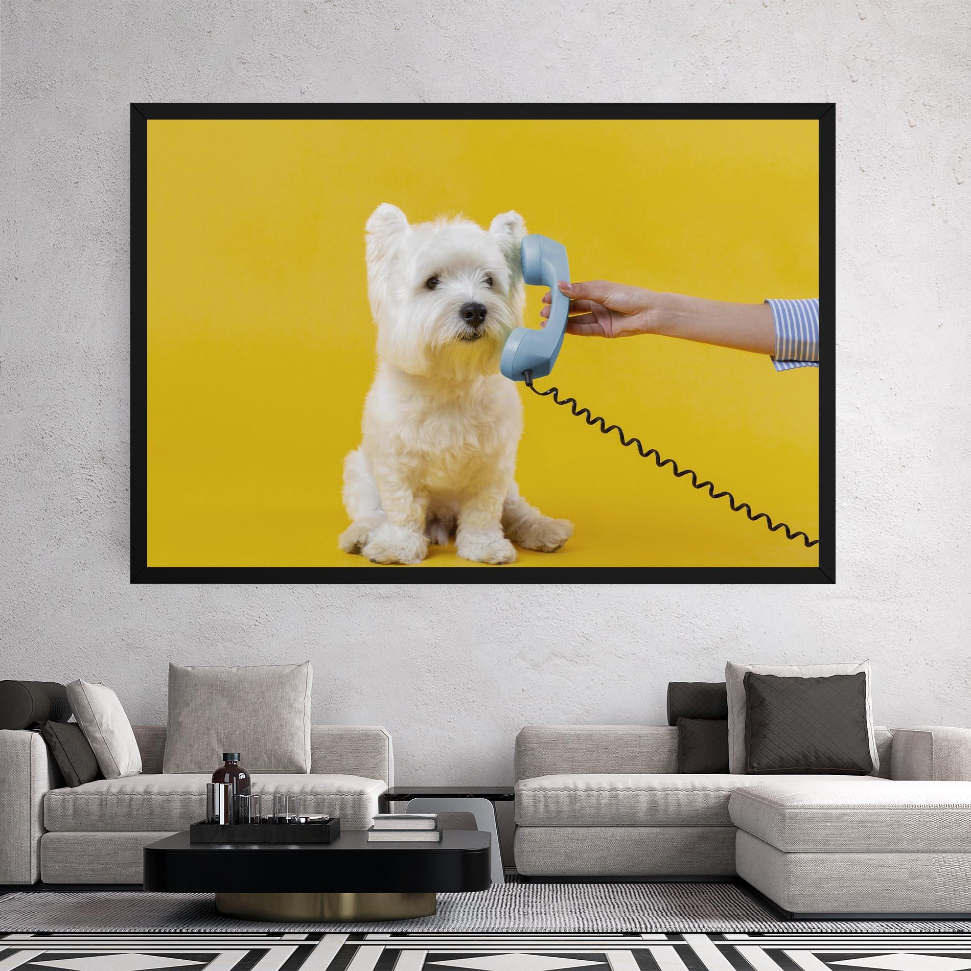 Vászonkép Cute Little Dog mockup 2