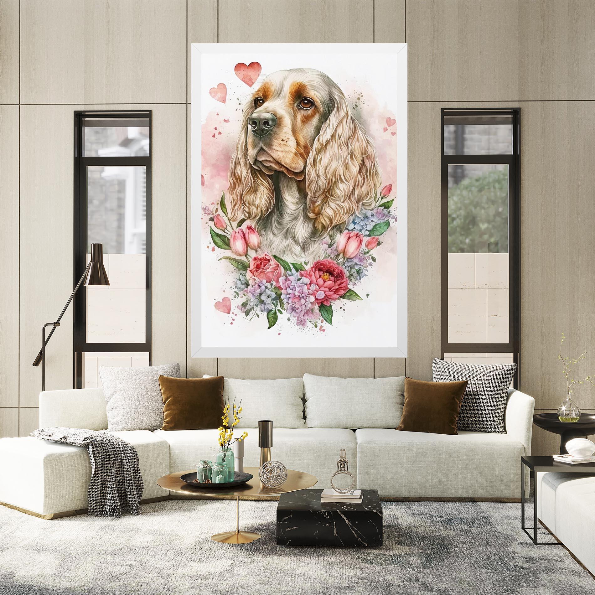 Vászonkép Cute Little Cocker mockup 2