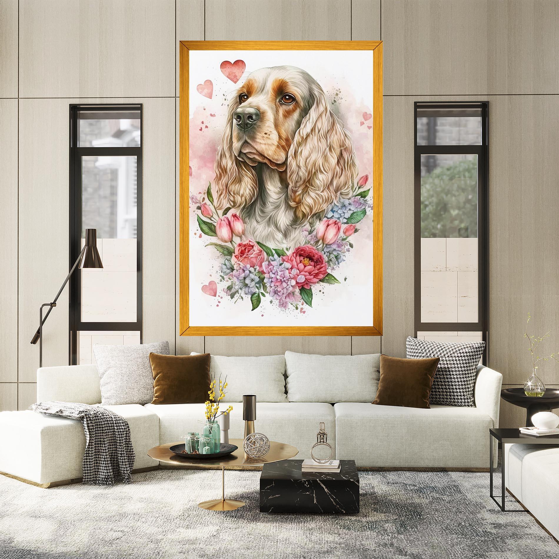 Vászonkép Cute Little Cocker mockup 2