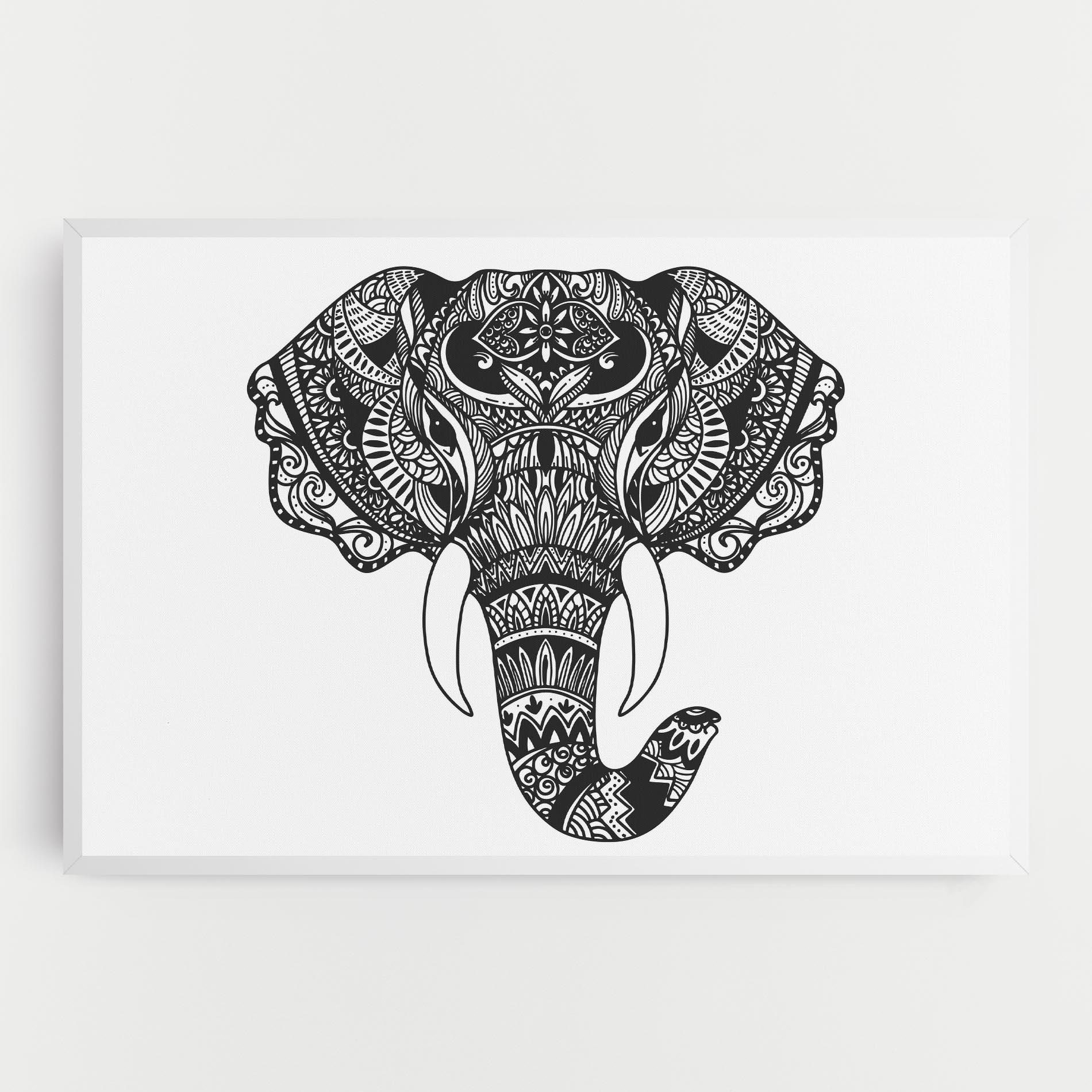 Vászonkép Mandala Head mockup 0