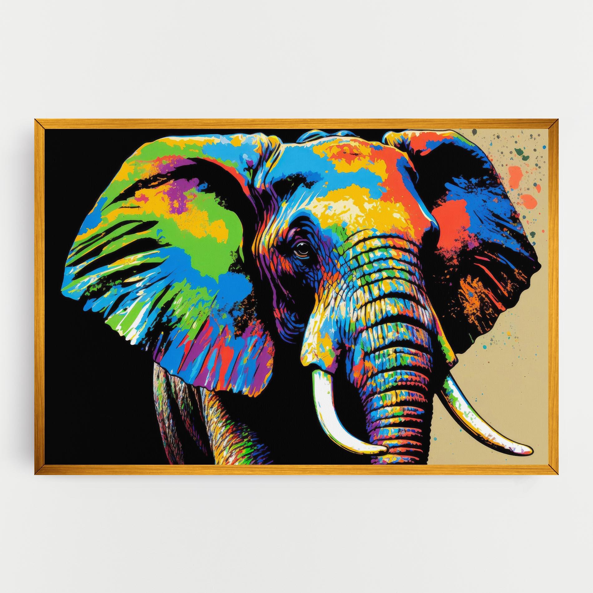 Vászonkép Elephant Portrait mockup 0