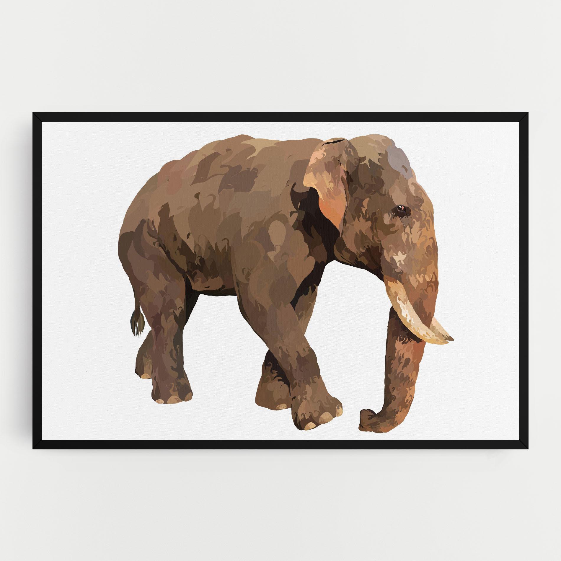 Vászonkép Brown Elephant mockup 0
