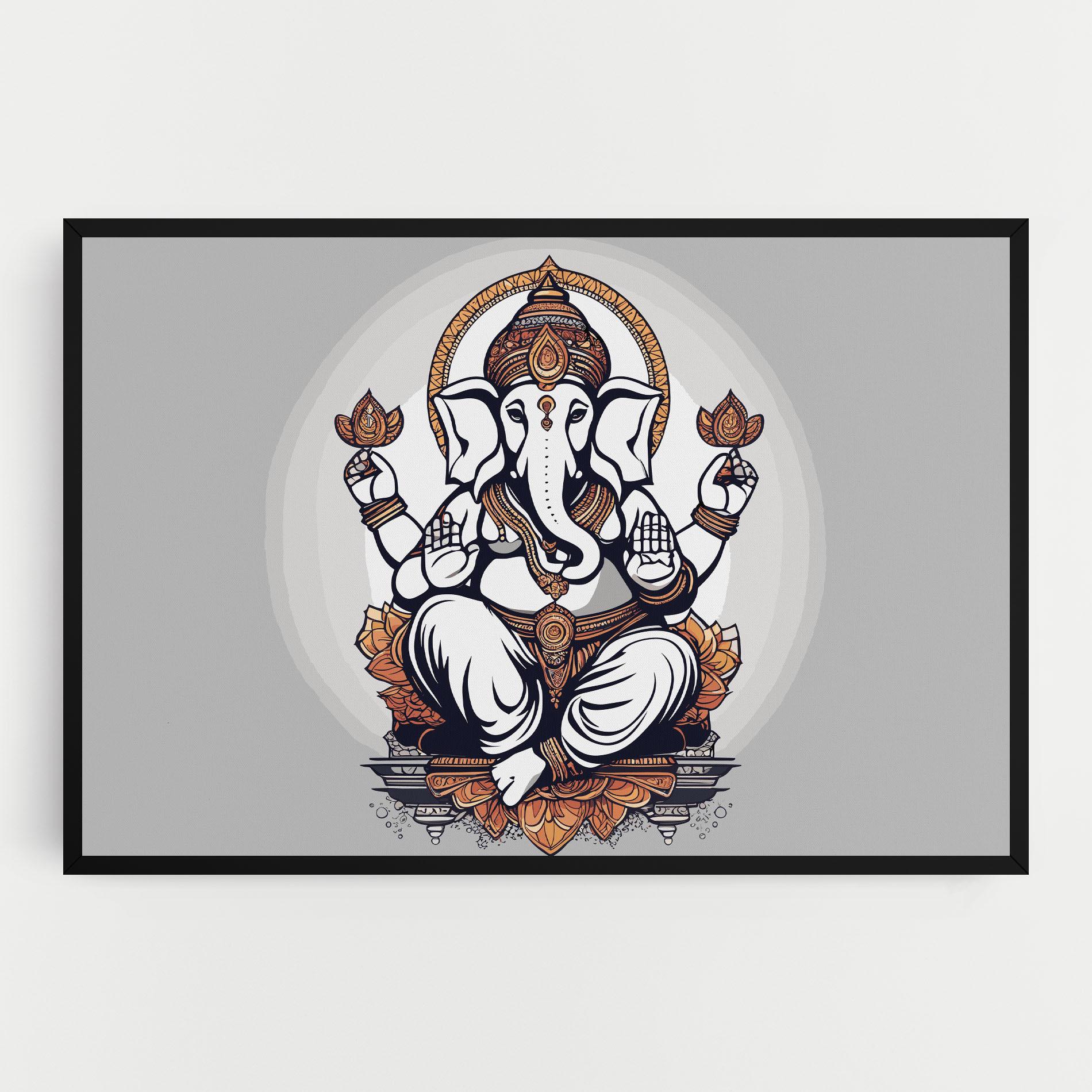 Vászonkép Chaturthi Greys mockup 0