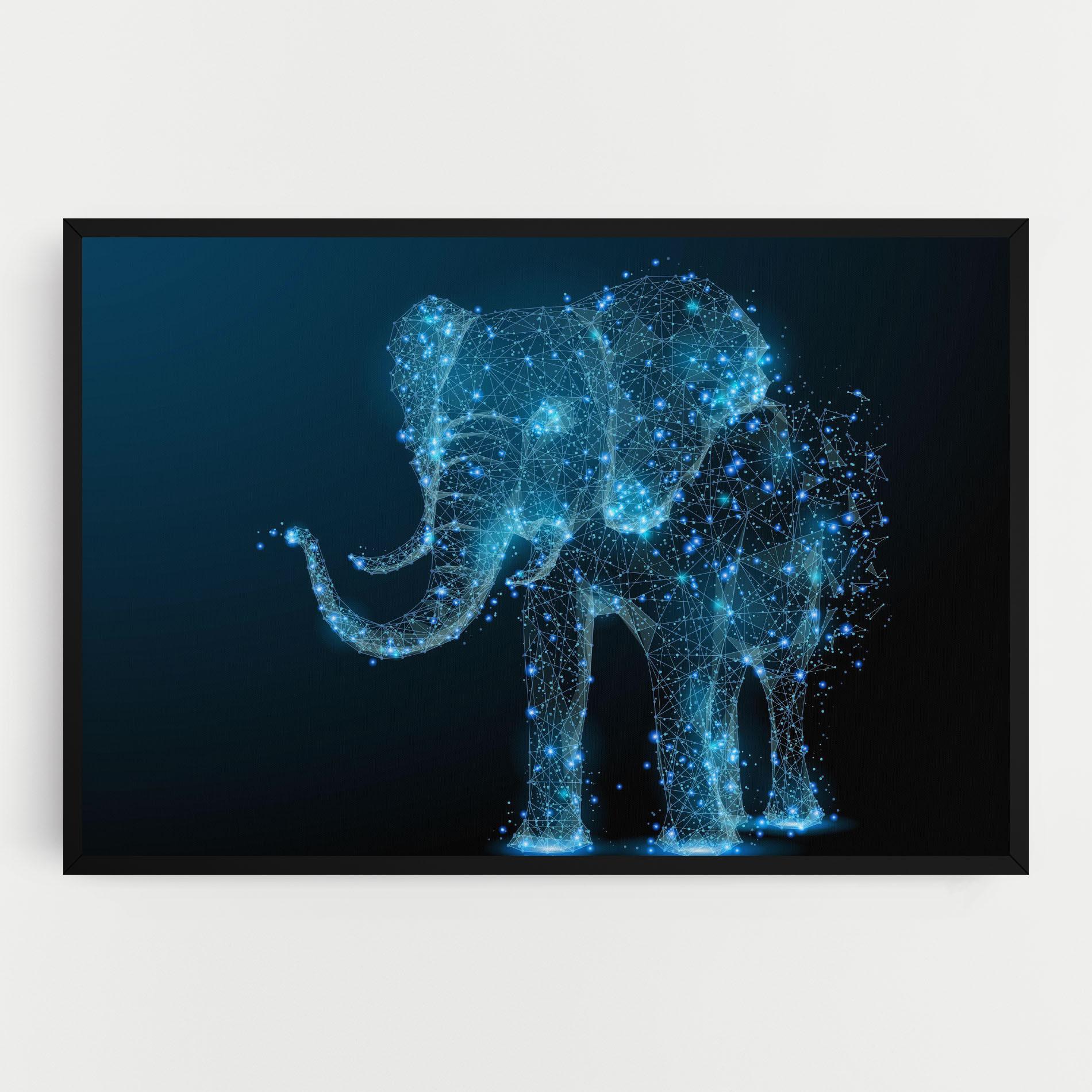 Vászonkép Digital Elephant mockup 0