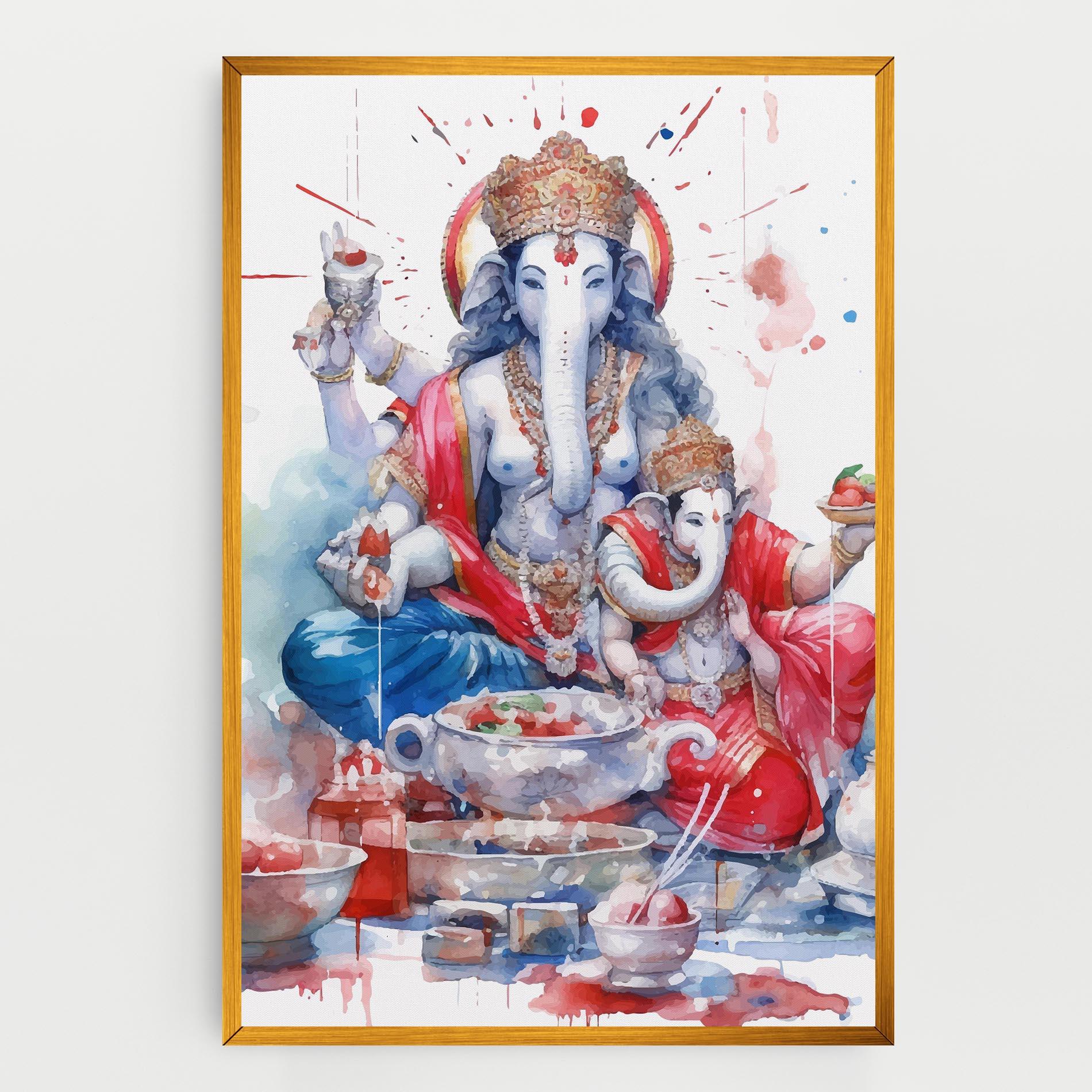 Vászonkép Durga Puja Festival mockup 0