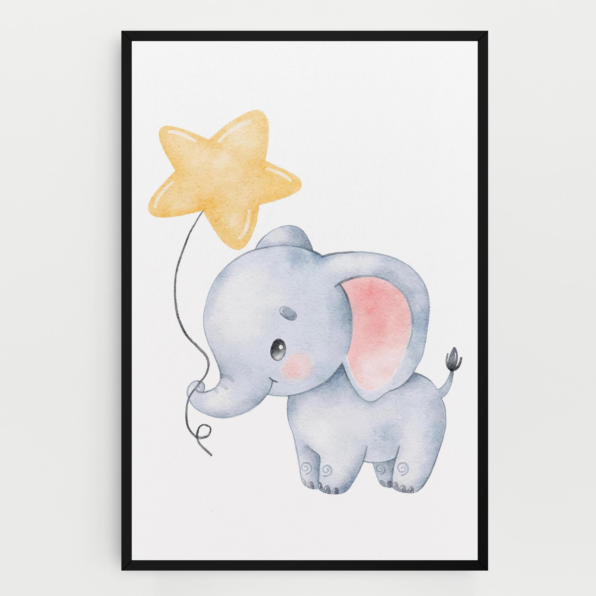 Vászonkép Baby Elephant Kids mockup 0