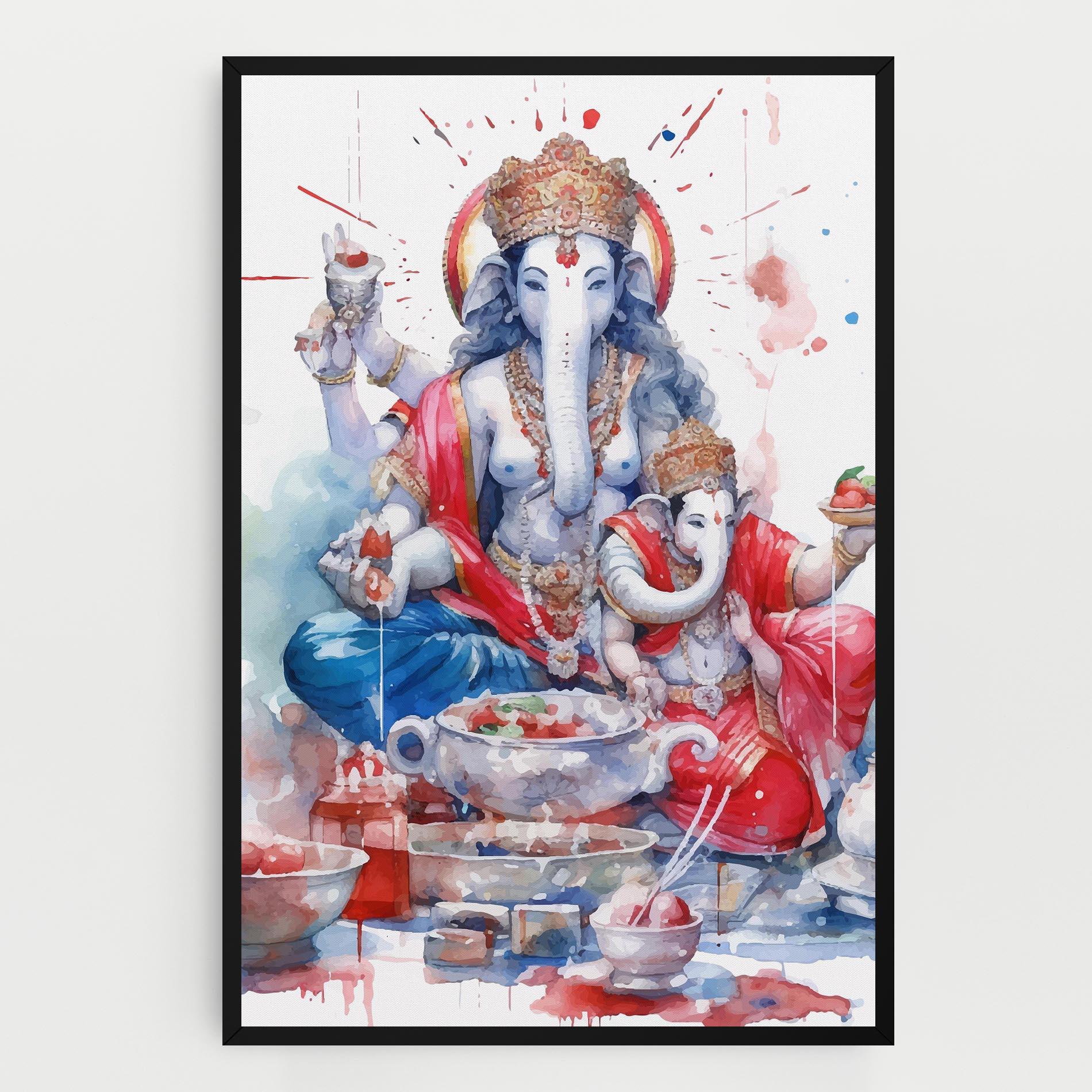 Vászonkép Durga Puja Festival mockup 0
