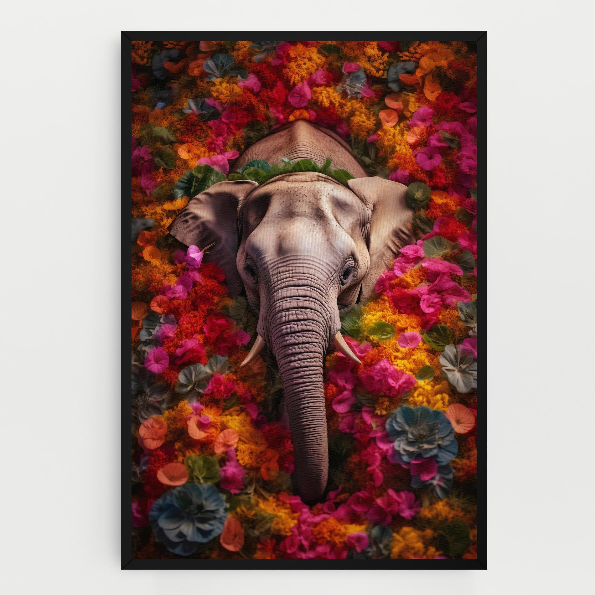 Vászonkép Flower Elephant mockup 0