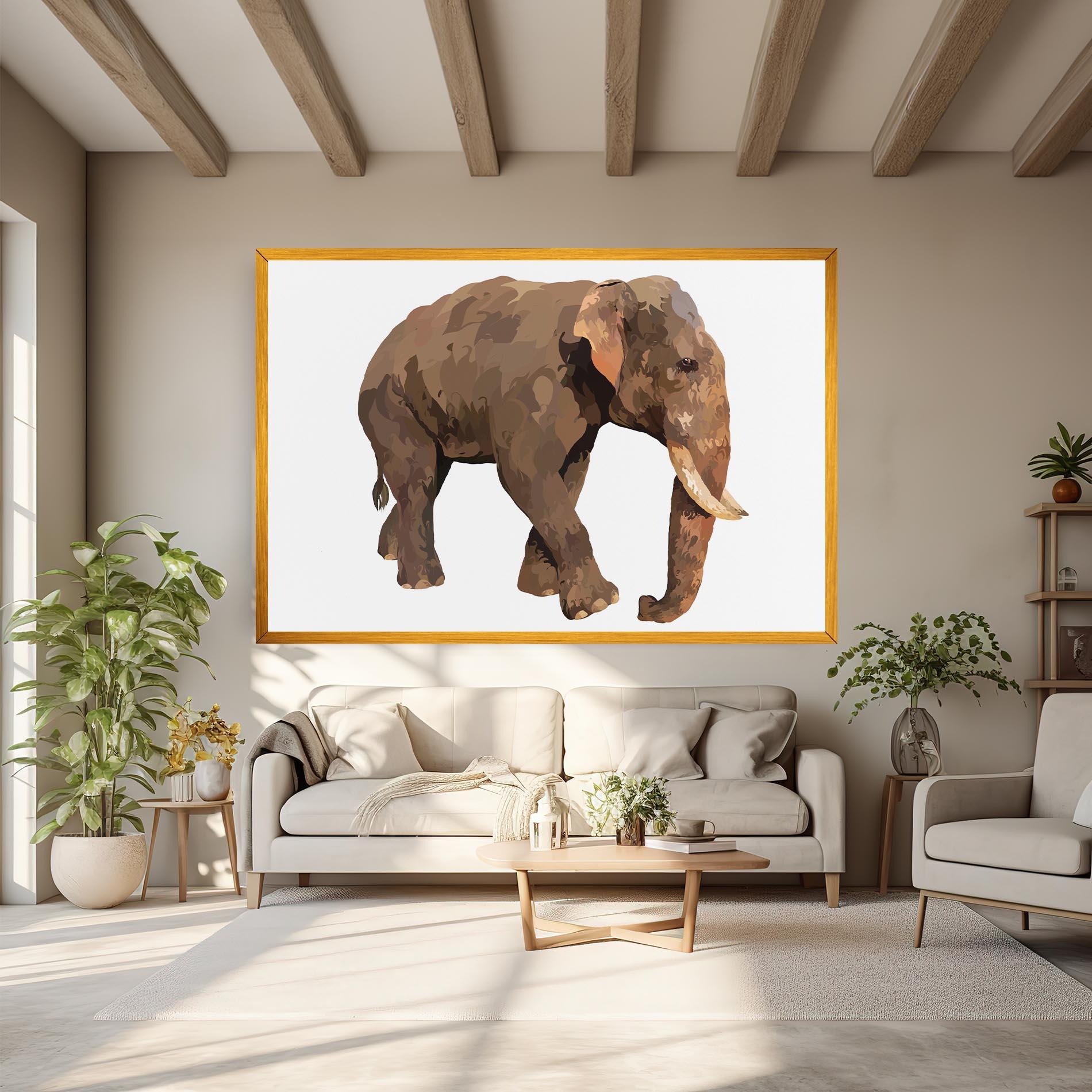 Vászonkép Brown Elephant mockup 6
