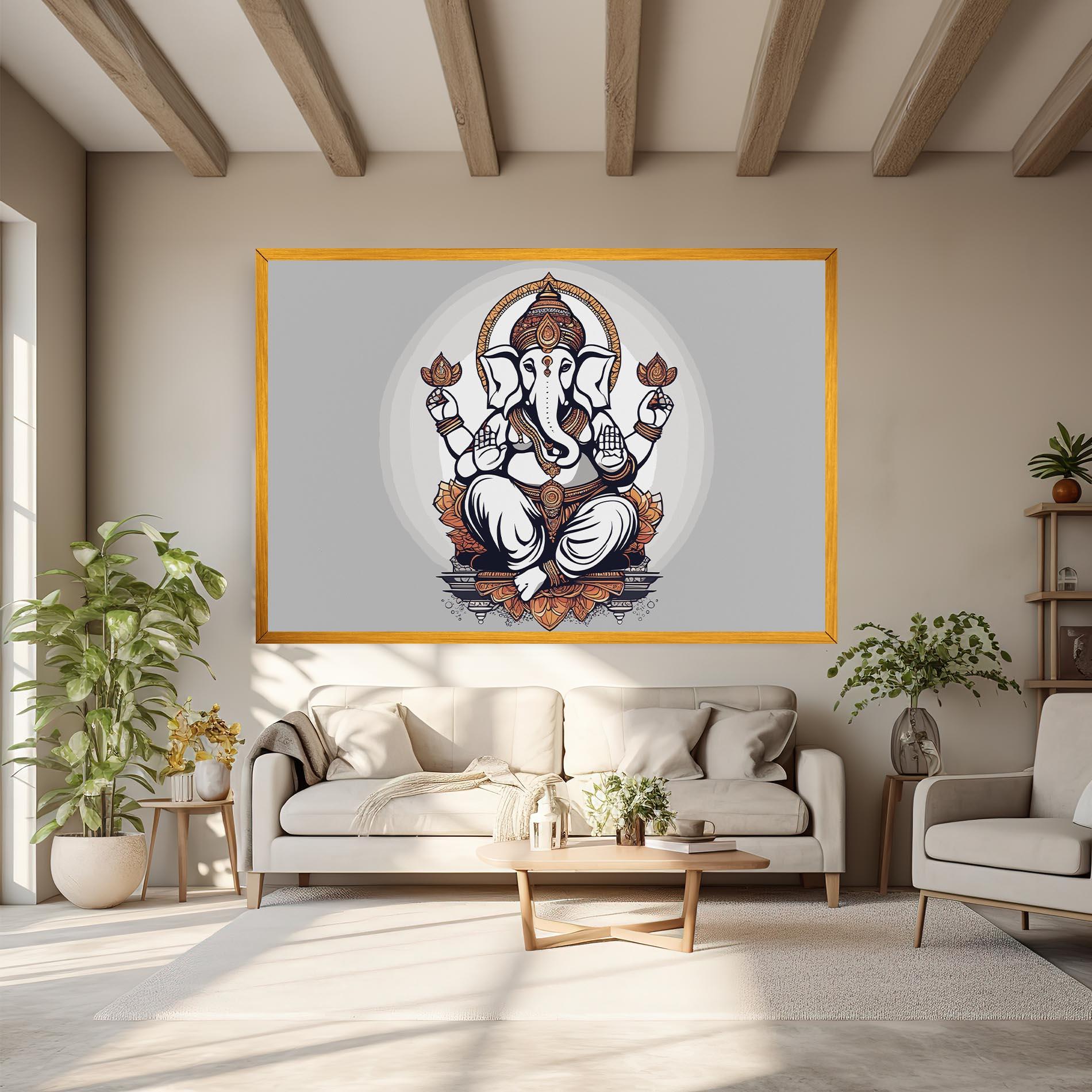Vászonkép Chaturthi Greys mockup 6