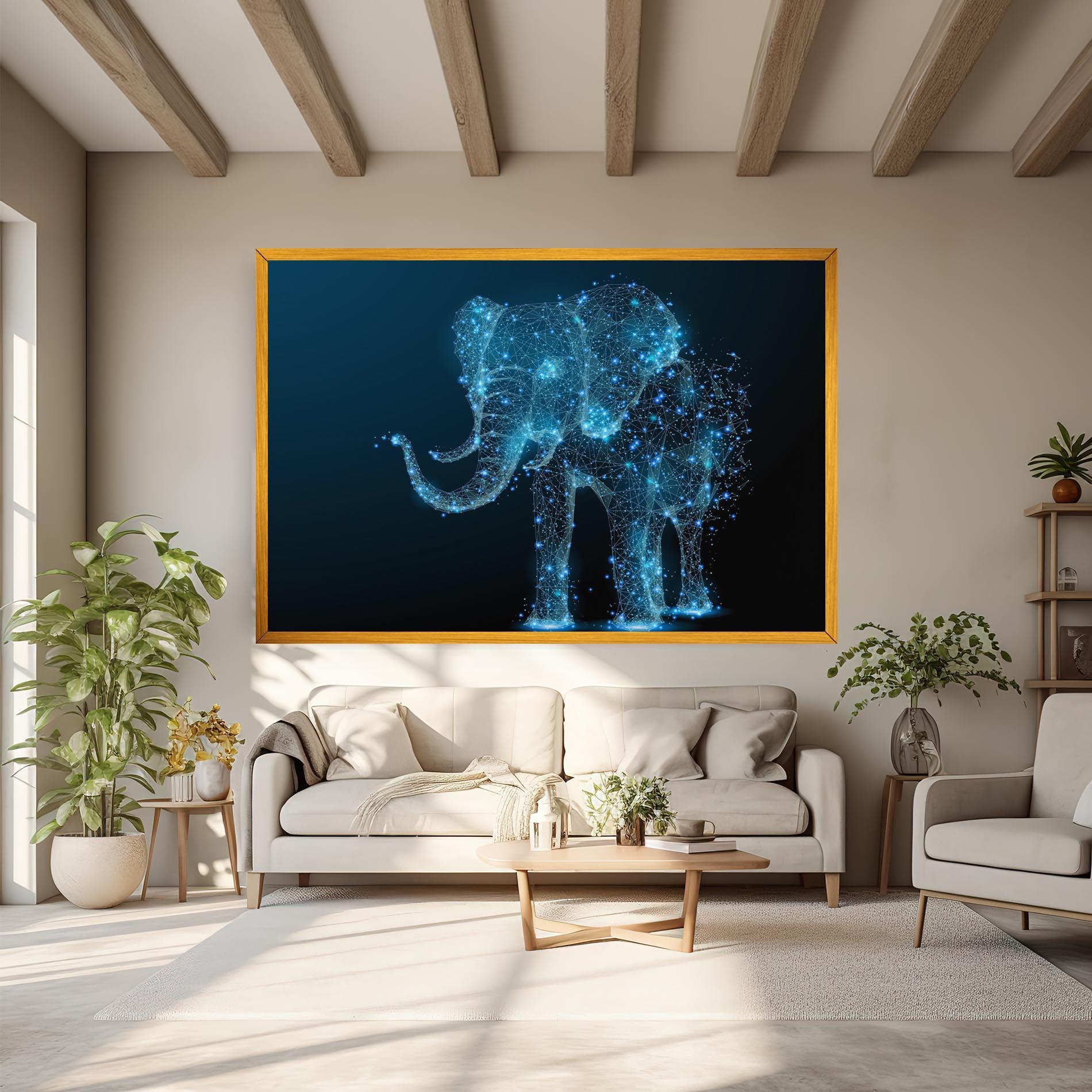 Vászonkép Digital Elephant mockup 6
