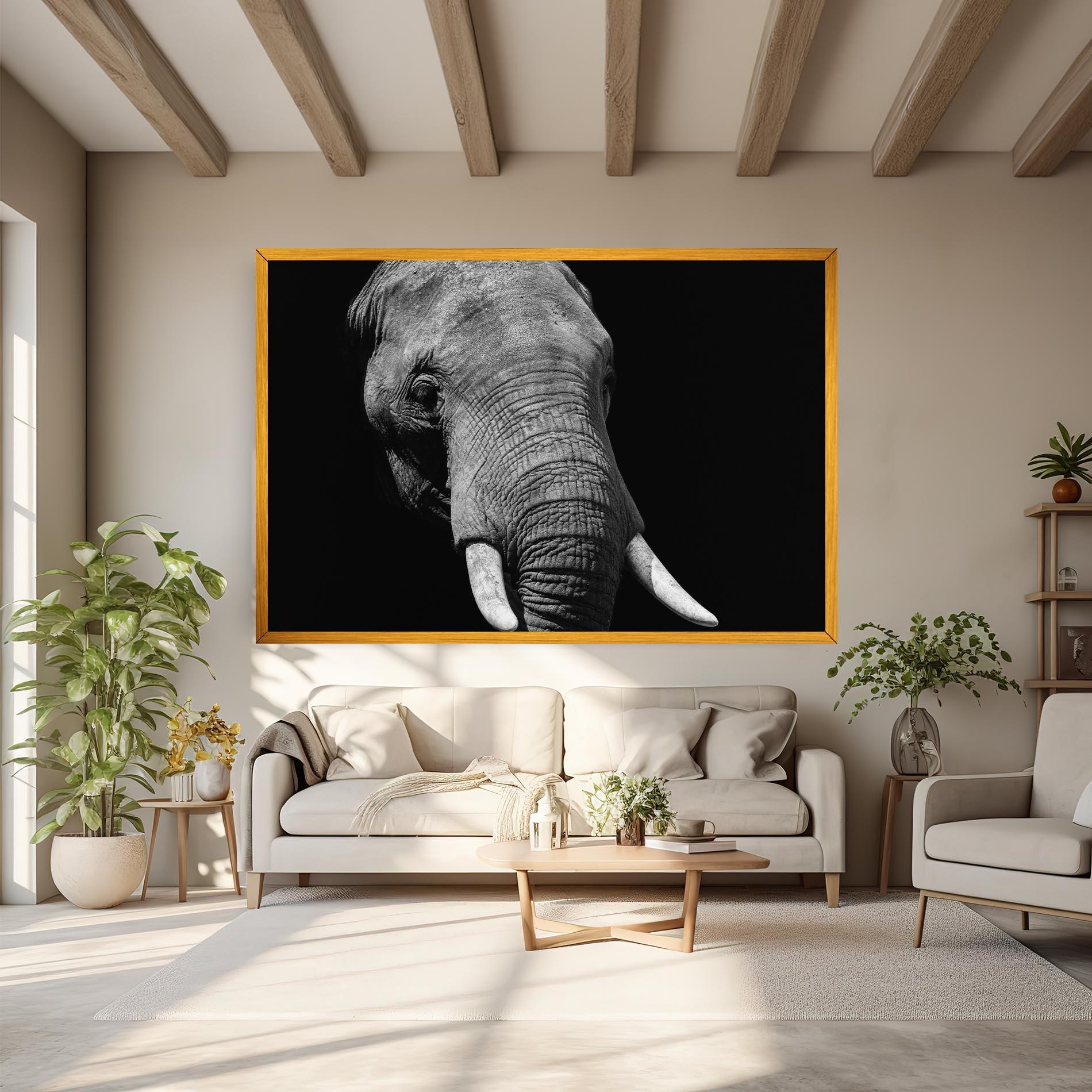 Vászonkép Shadow Elephant mockup 6