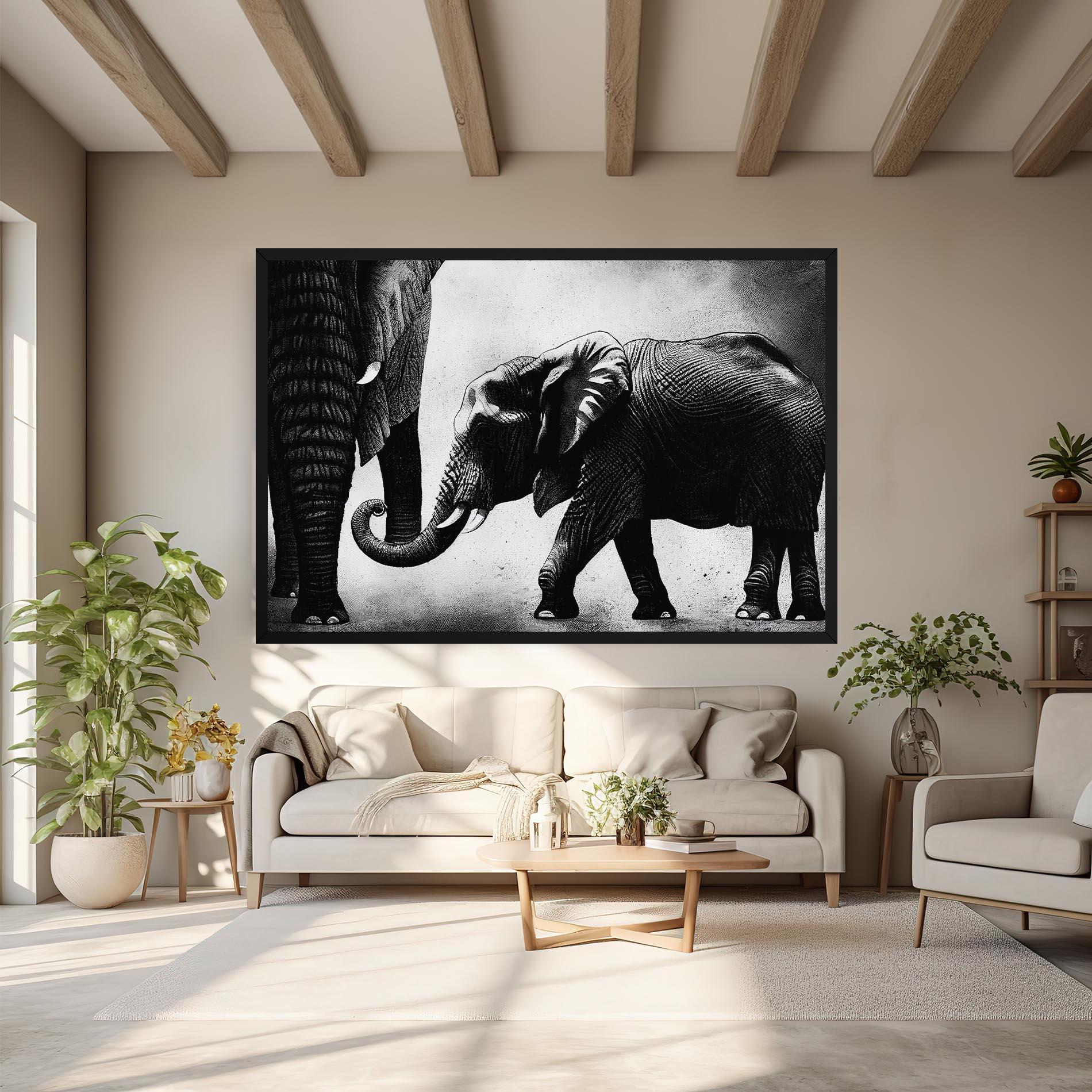 Vászonkép Baby Elephant mockup 6