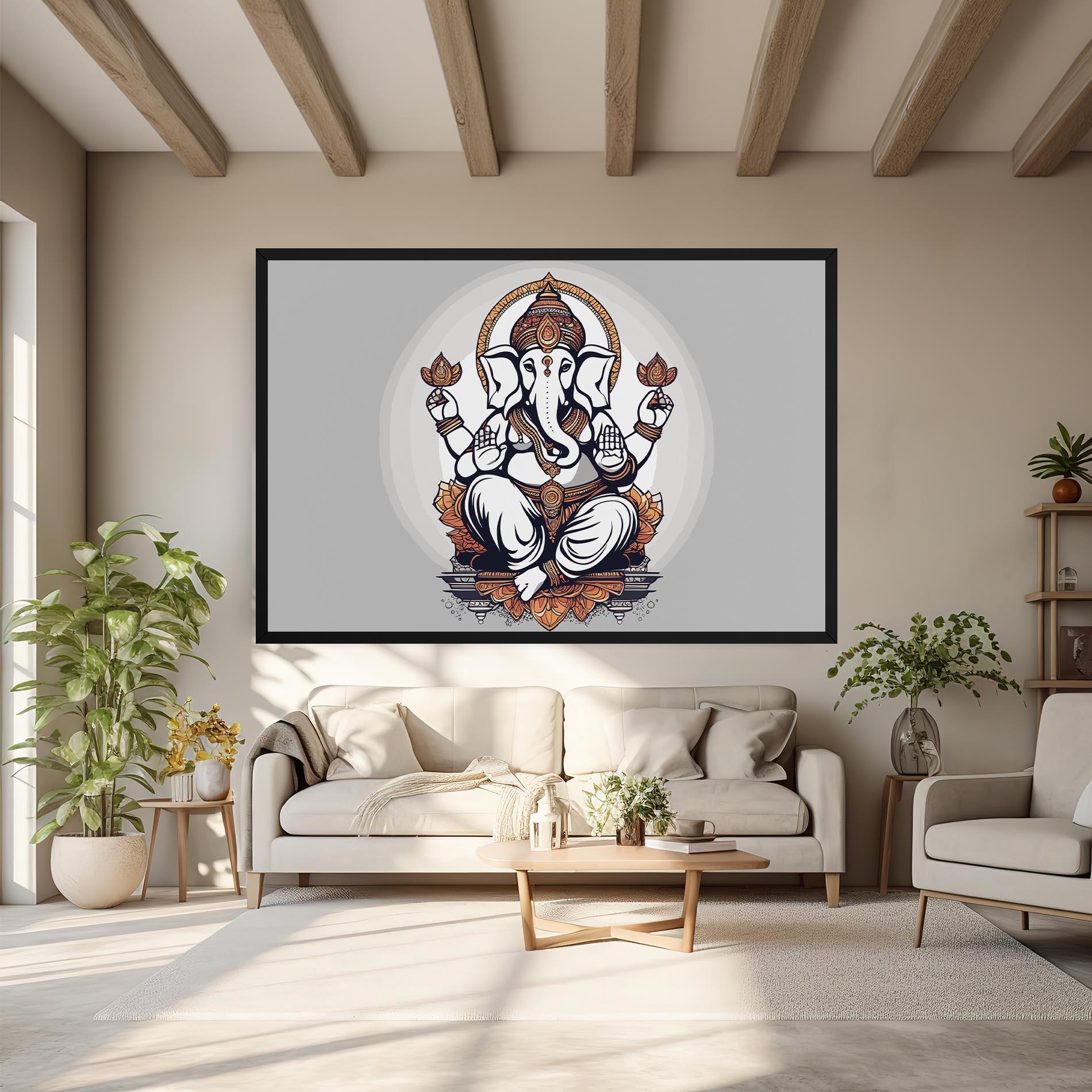 Vászonkép Chaturthi Greys mockup 6