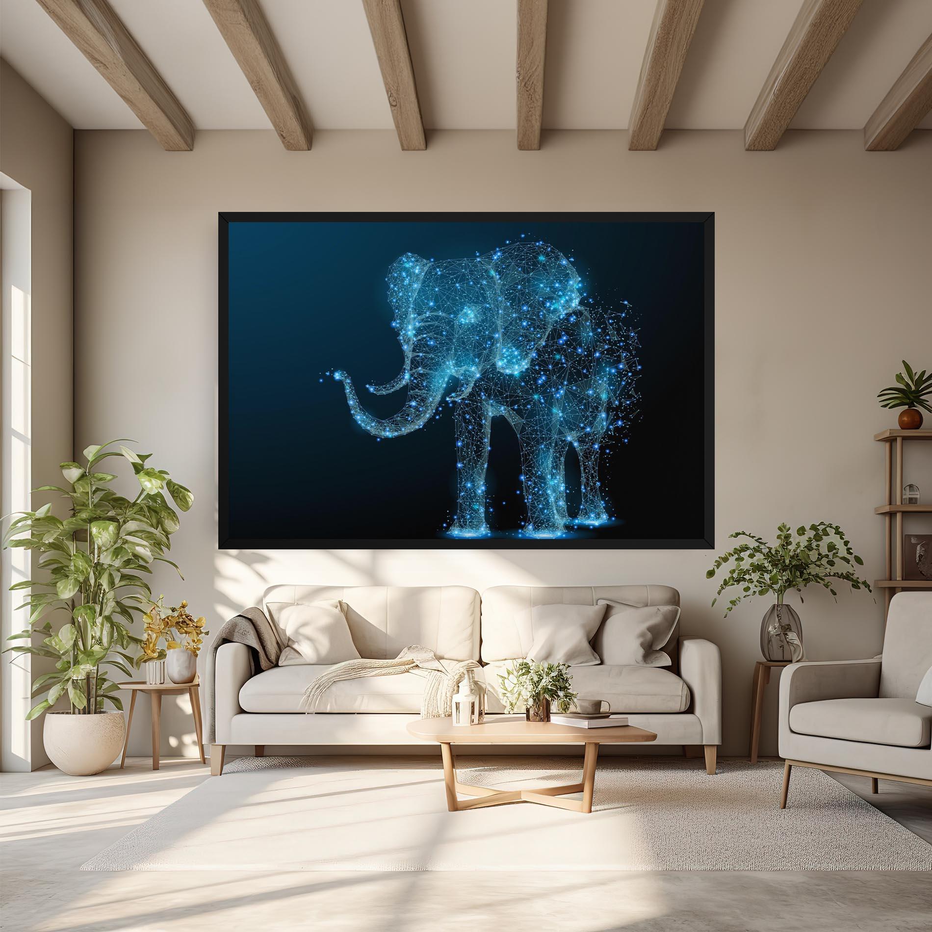 Vászonkép Digital Elephant mockup 6