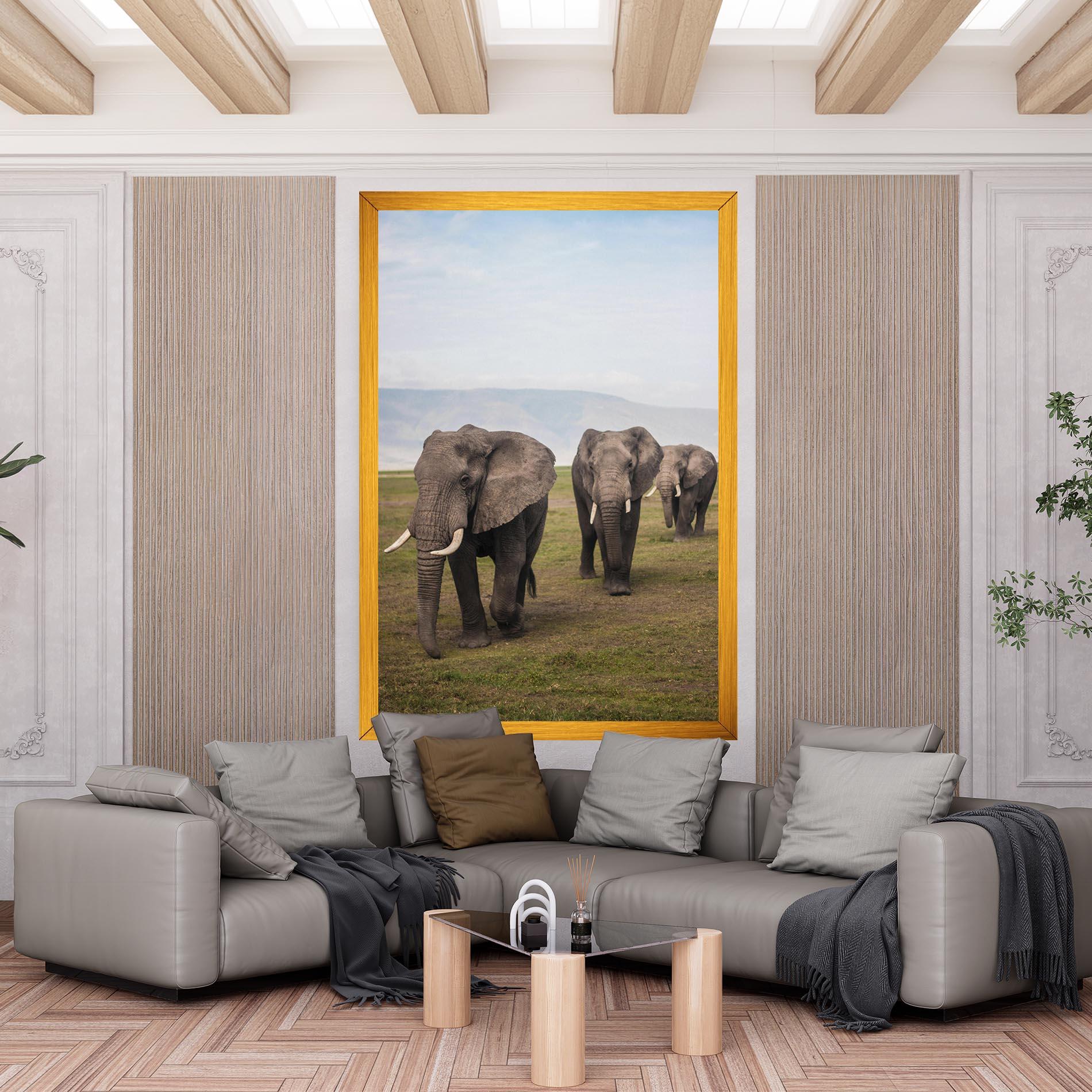 Vászonkép Elephant Landscape mockup 6