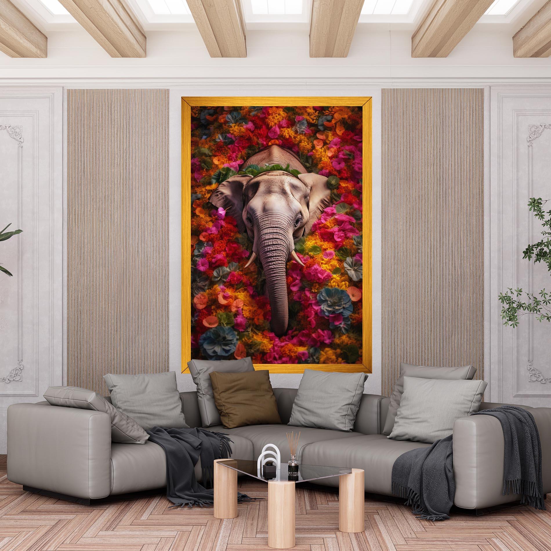 Vászonkép Flower Elephant mockup 6
