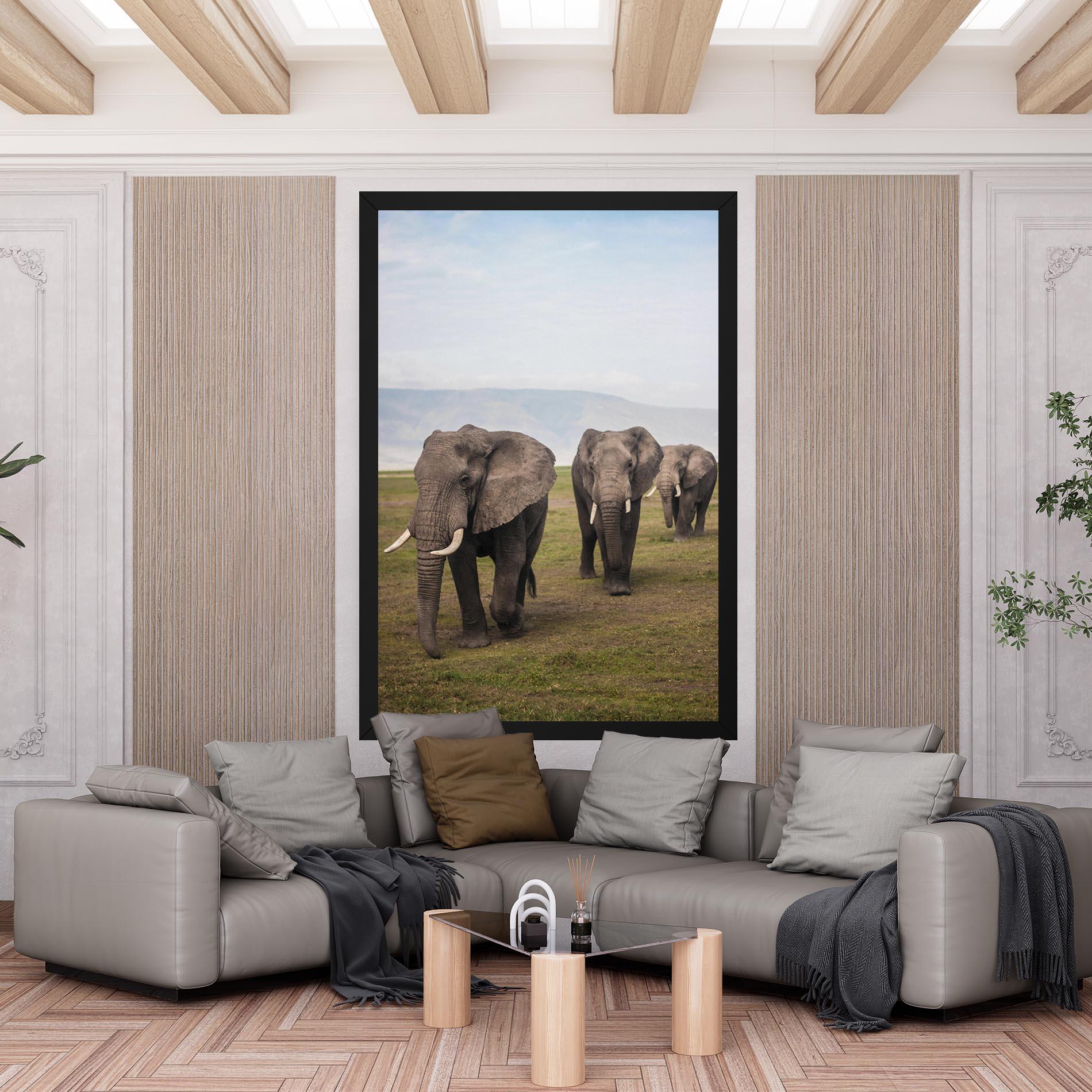 Vászonkép Elephant Landscape mockup 6