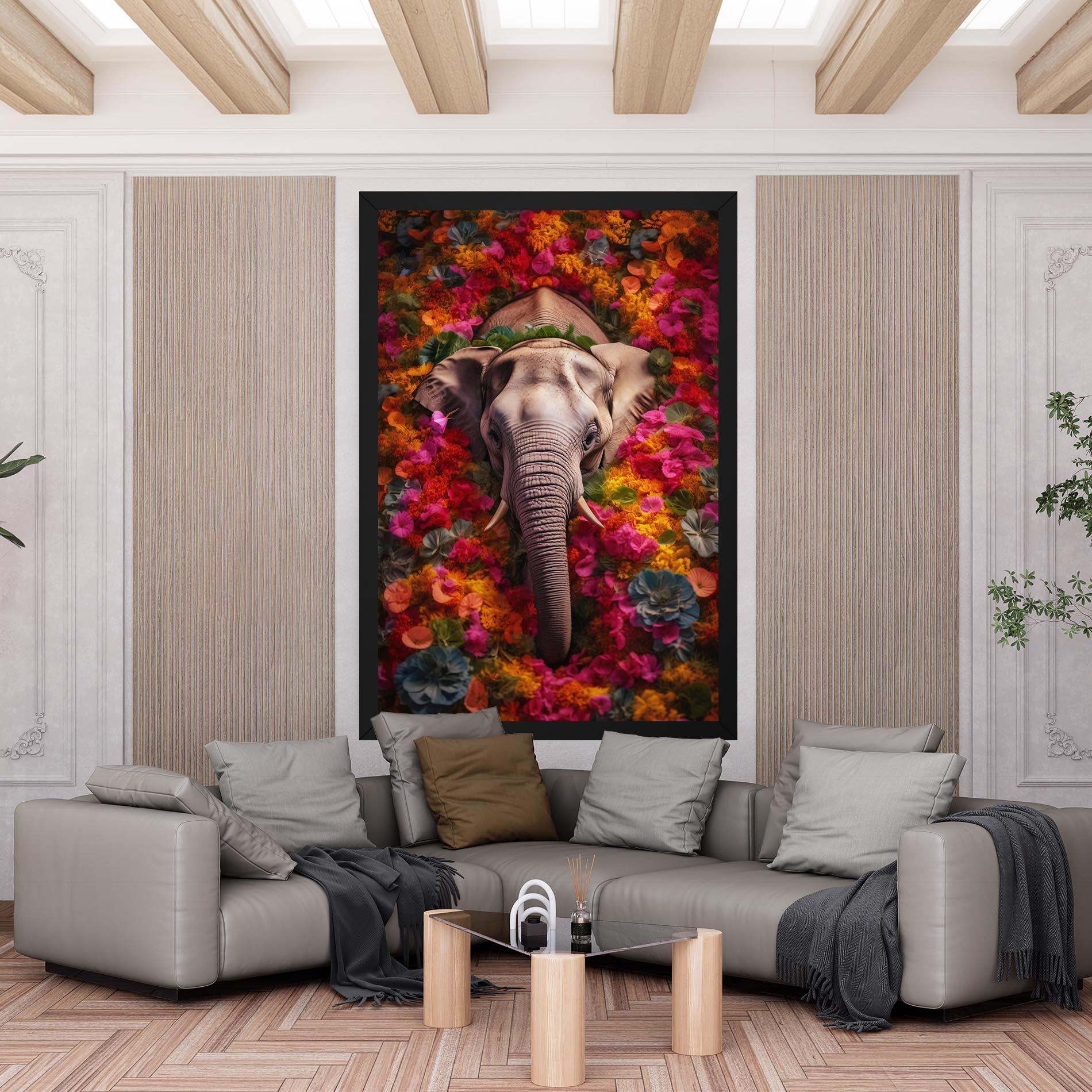 Vászonkép Flower Elephant mockup 6
