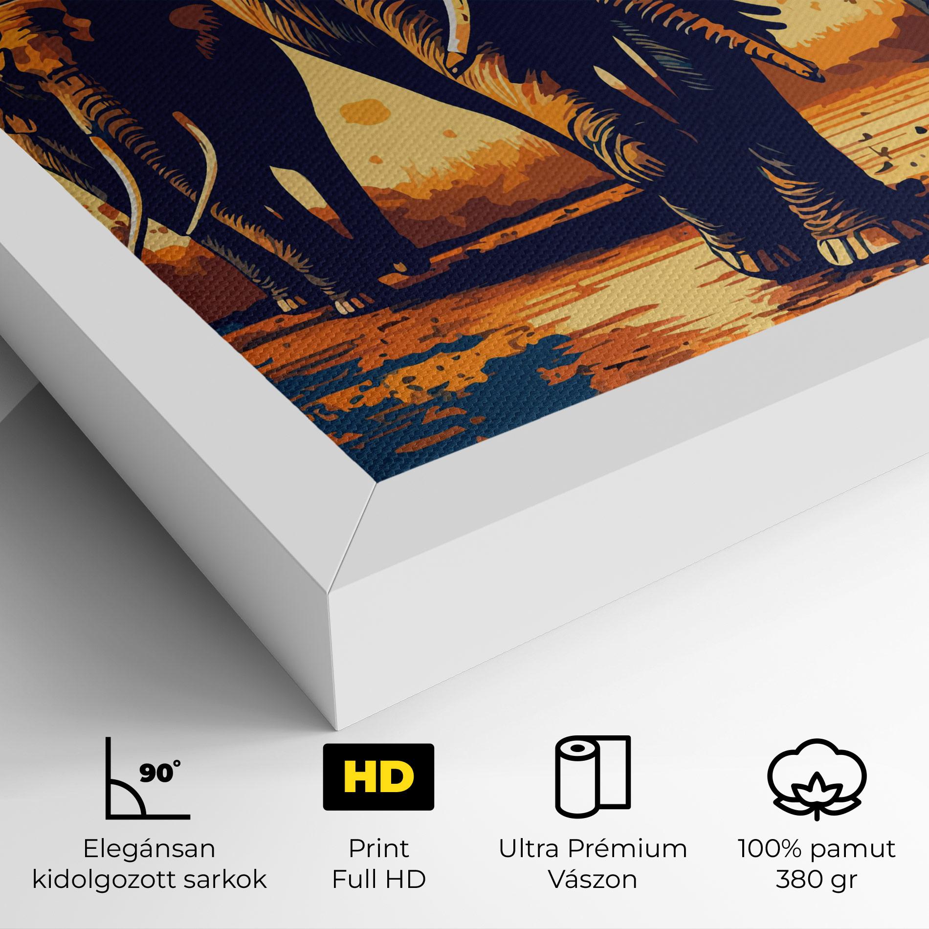 Vászonkép 3 Elephants mockup 4
