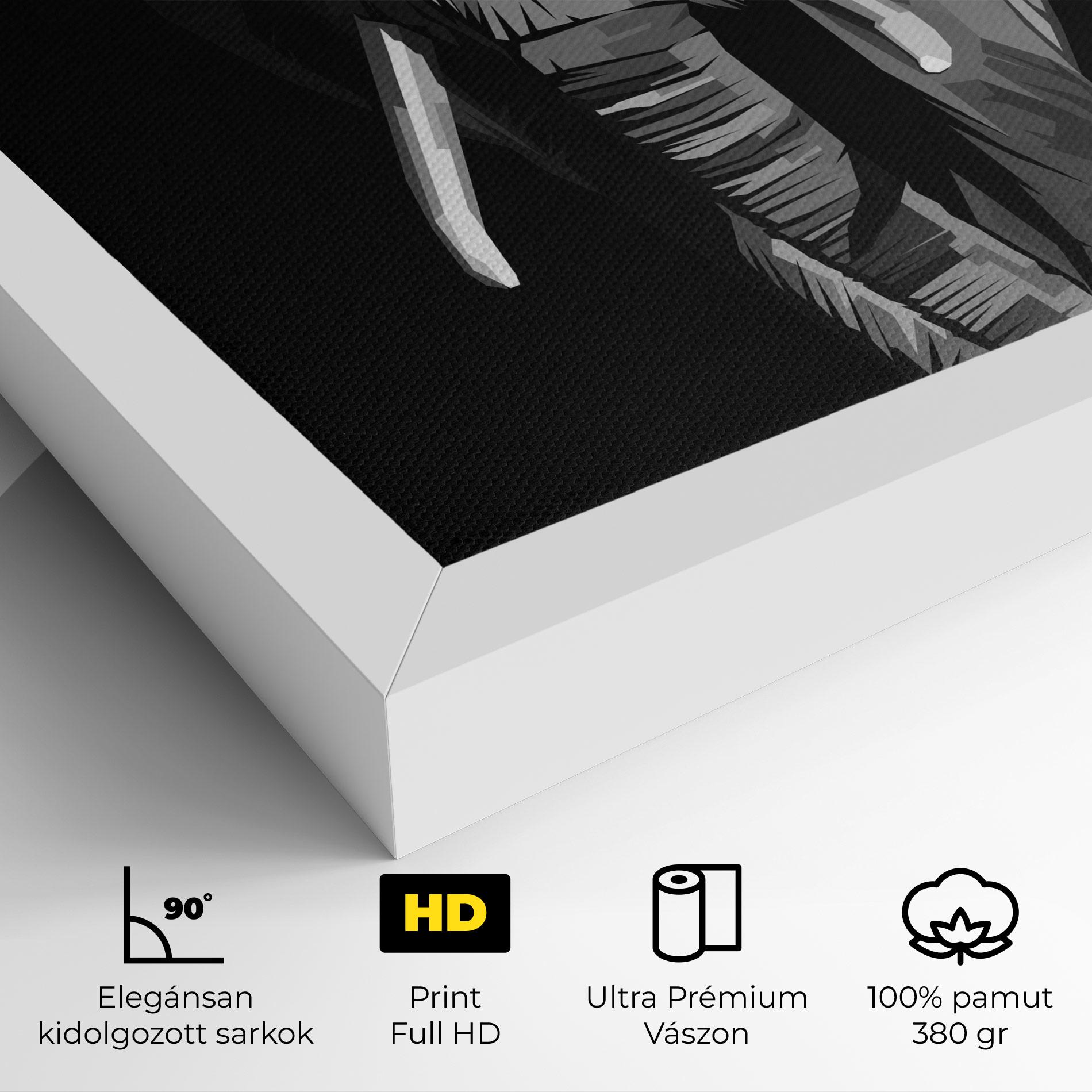 Vászonkép Beautiful Grey Elephant mockup 4