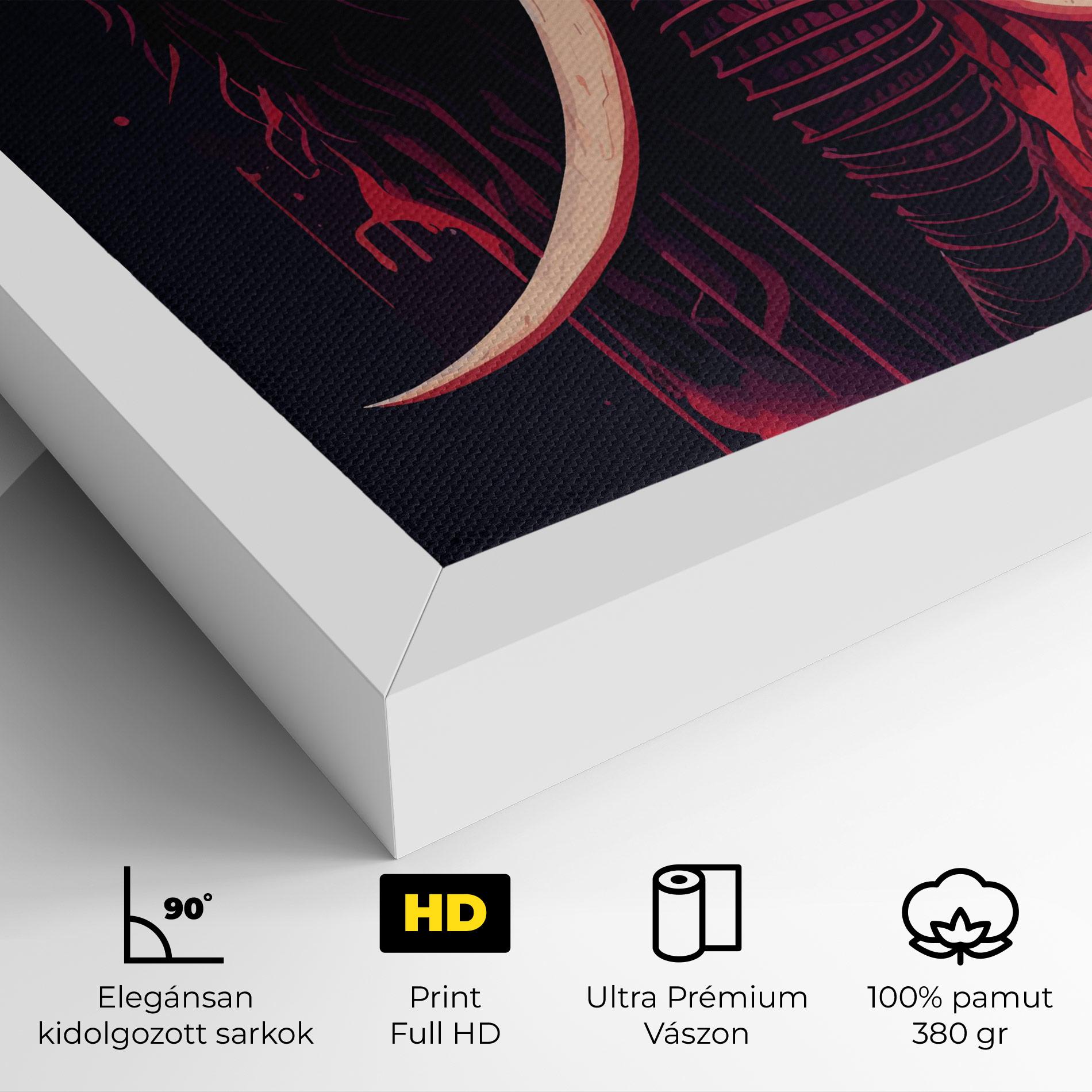 Vászonkép Blue Red Elephant mockup 4