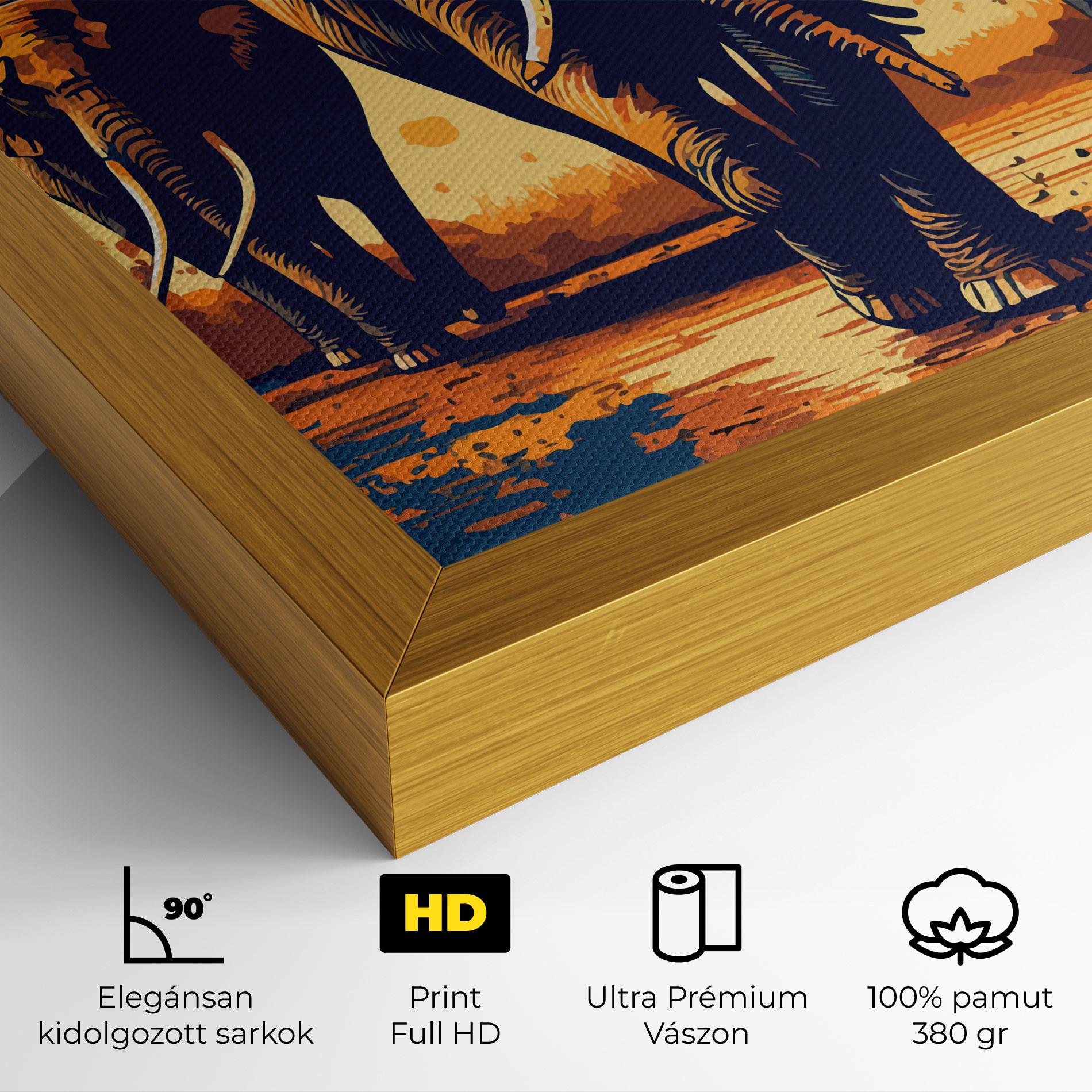 Vászonkép 3 Elephants mockup 4