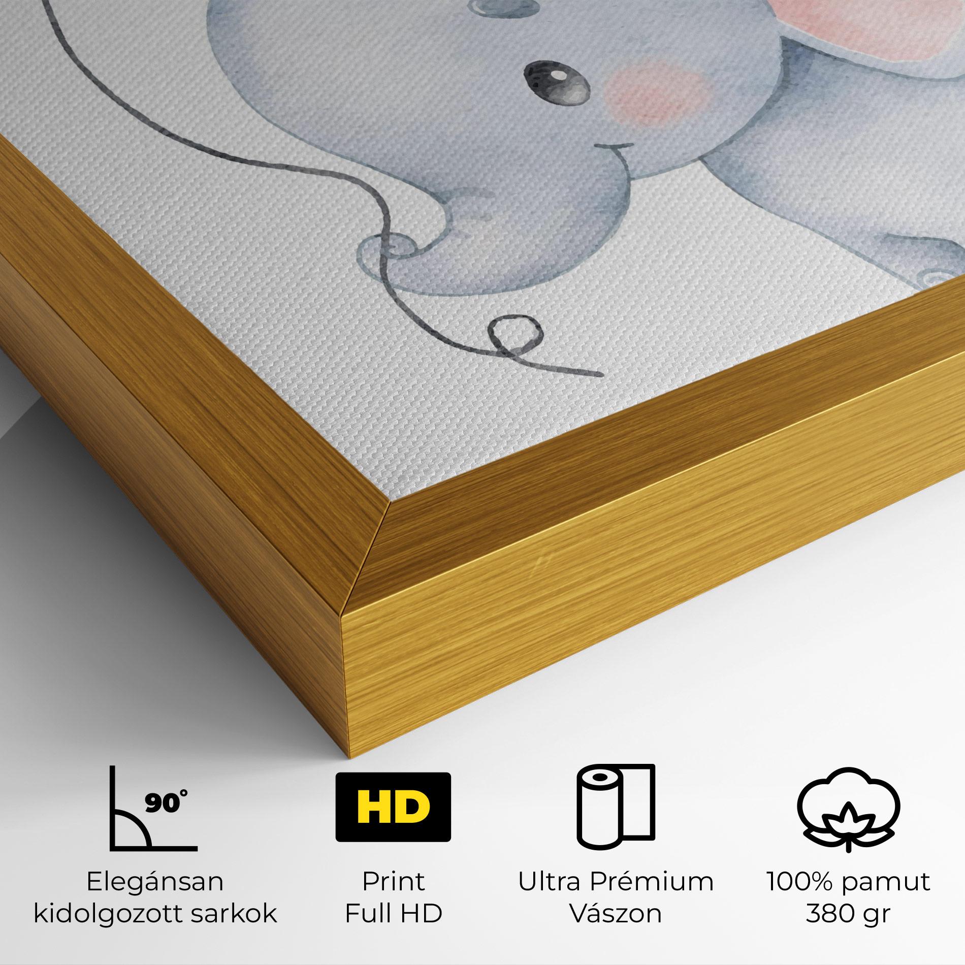 Vászonkép Baby Elephant Kids mockup 4