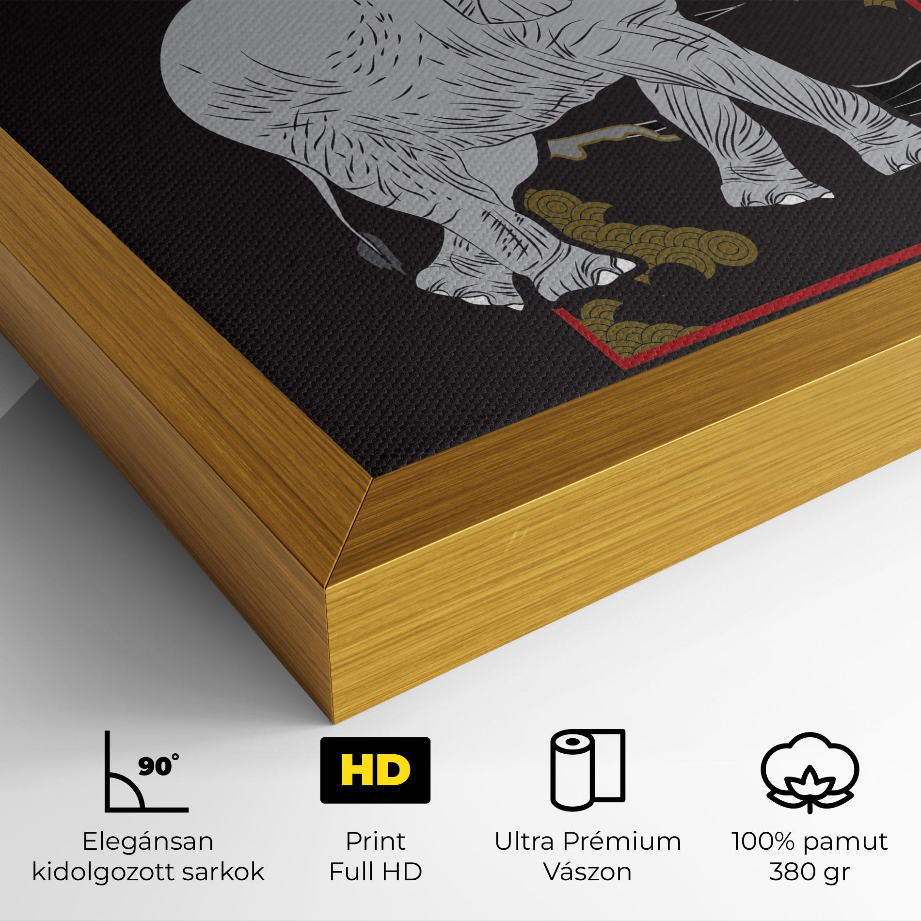 Vászonkép Elephant Asia mockup 4