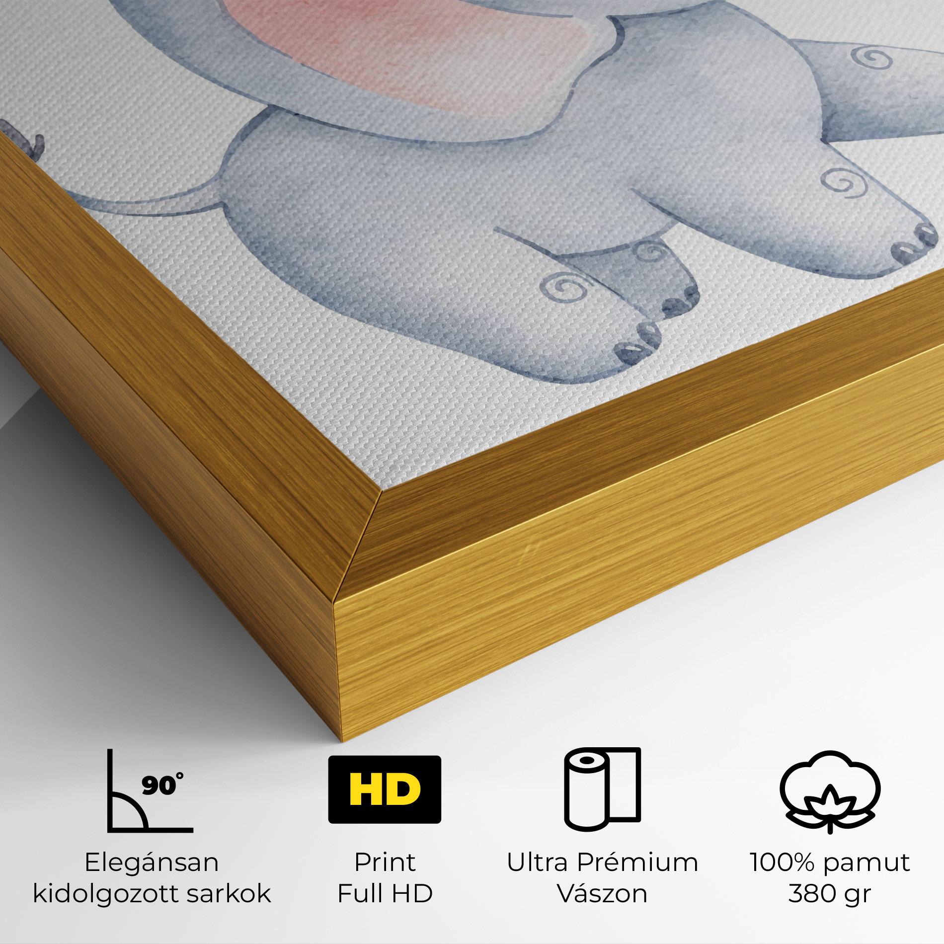 Vászonkép Elephant Butterfly mockup 4