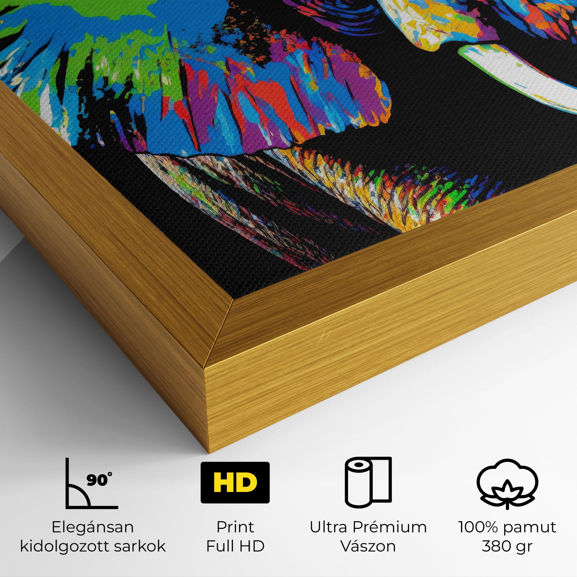 Vászonkép Elephant Portrait mockup 4