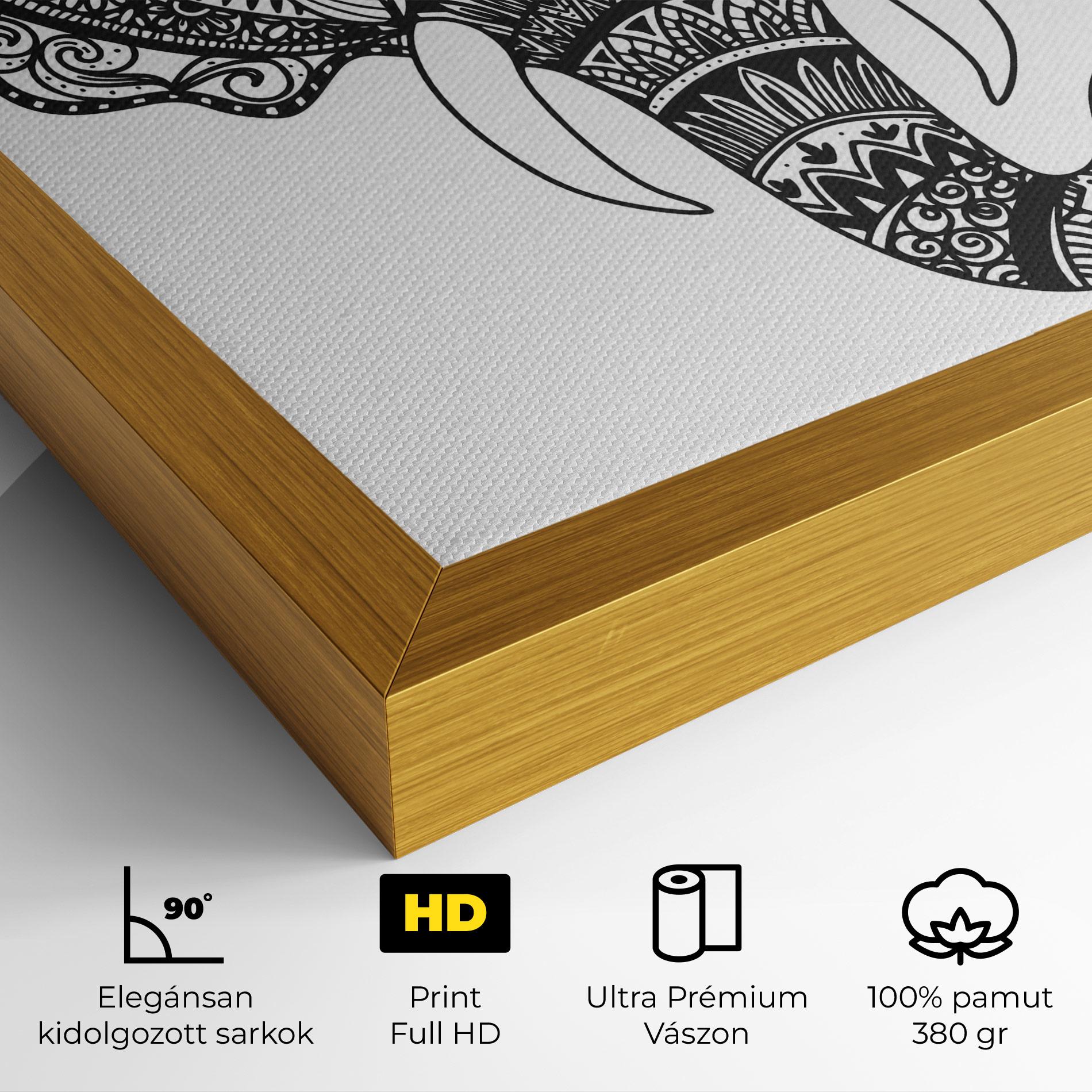 Vászonkép Mandala Head mockup 4