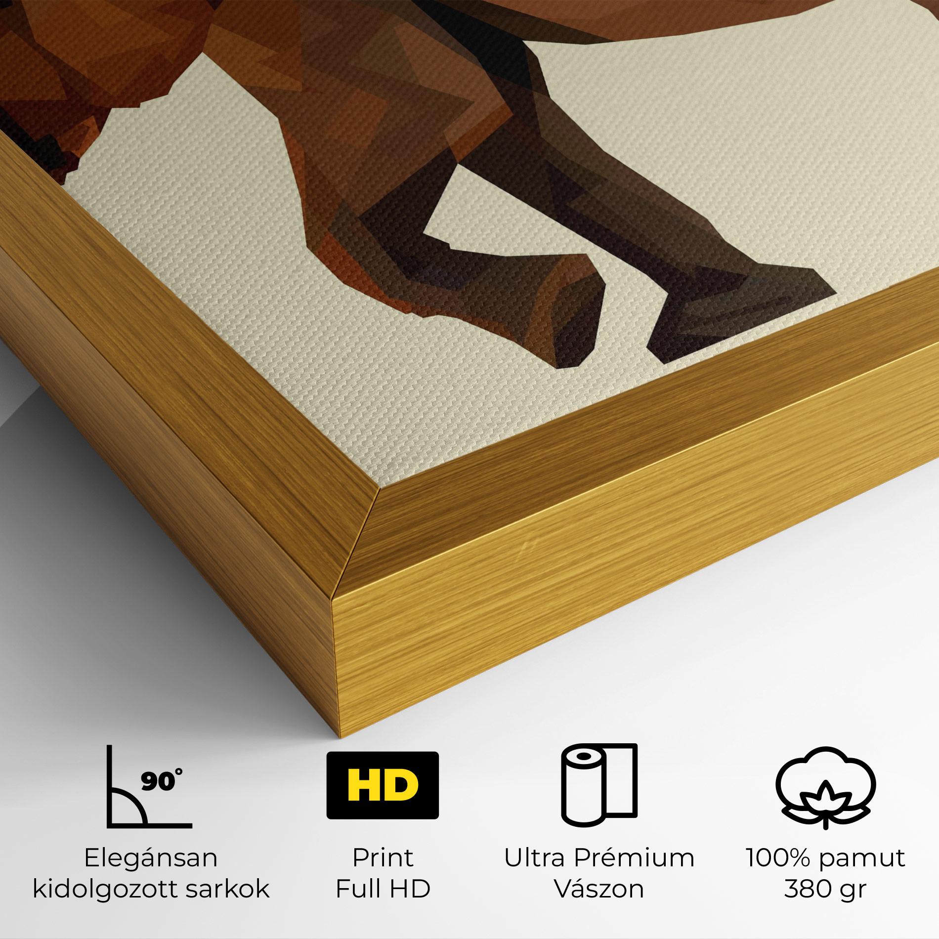 Vászonkép Walking Elephant Cream mockup 4
