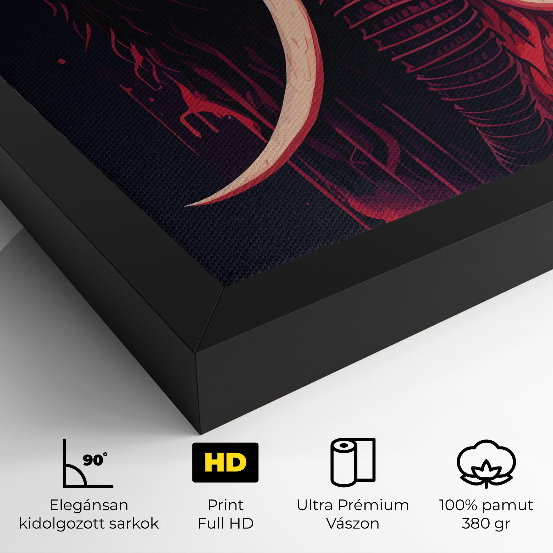 Vászonkép Blue Red Elephant mockup 4