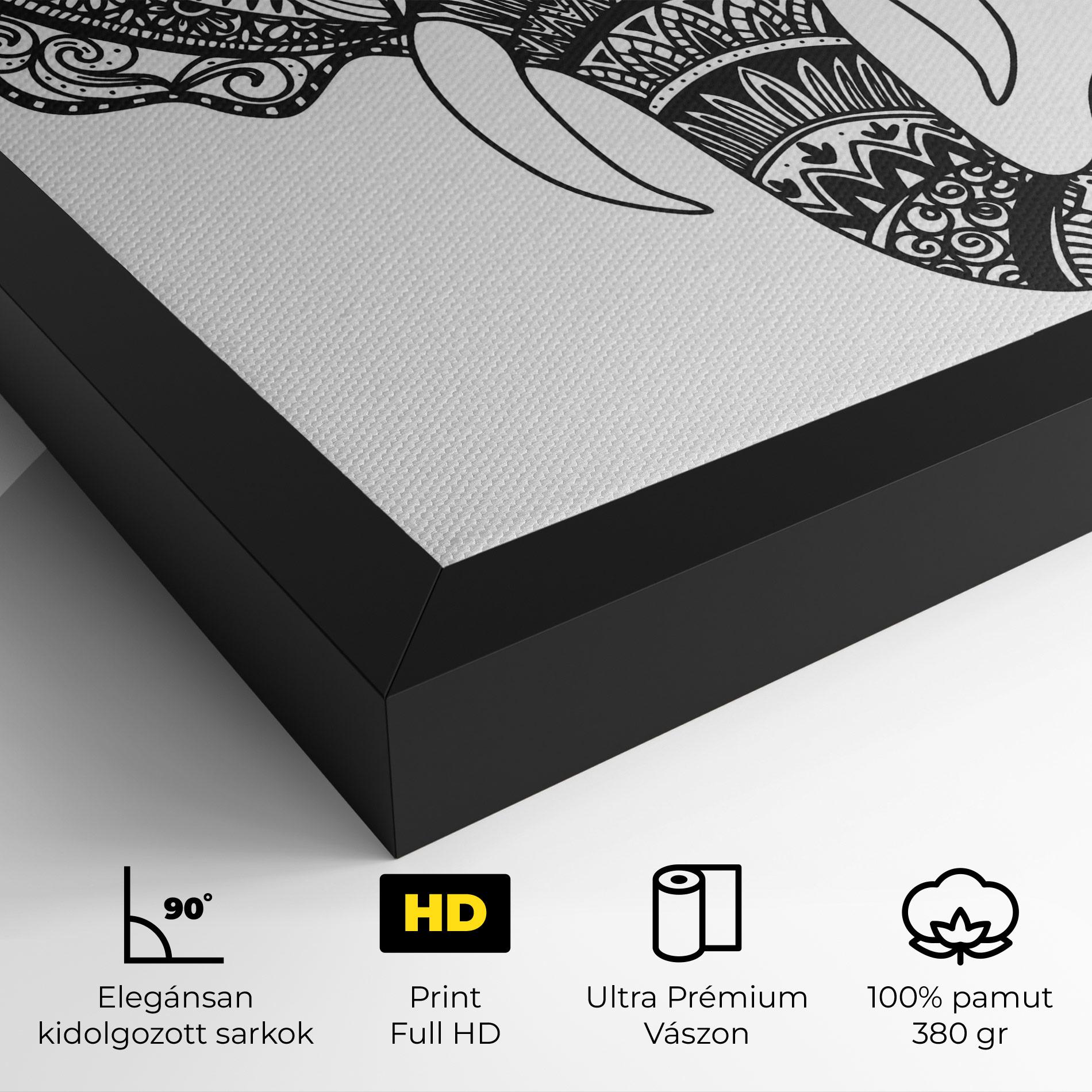 Vászonkép Mandala Head mockup 4