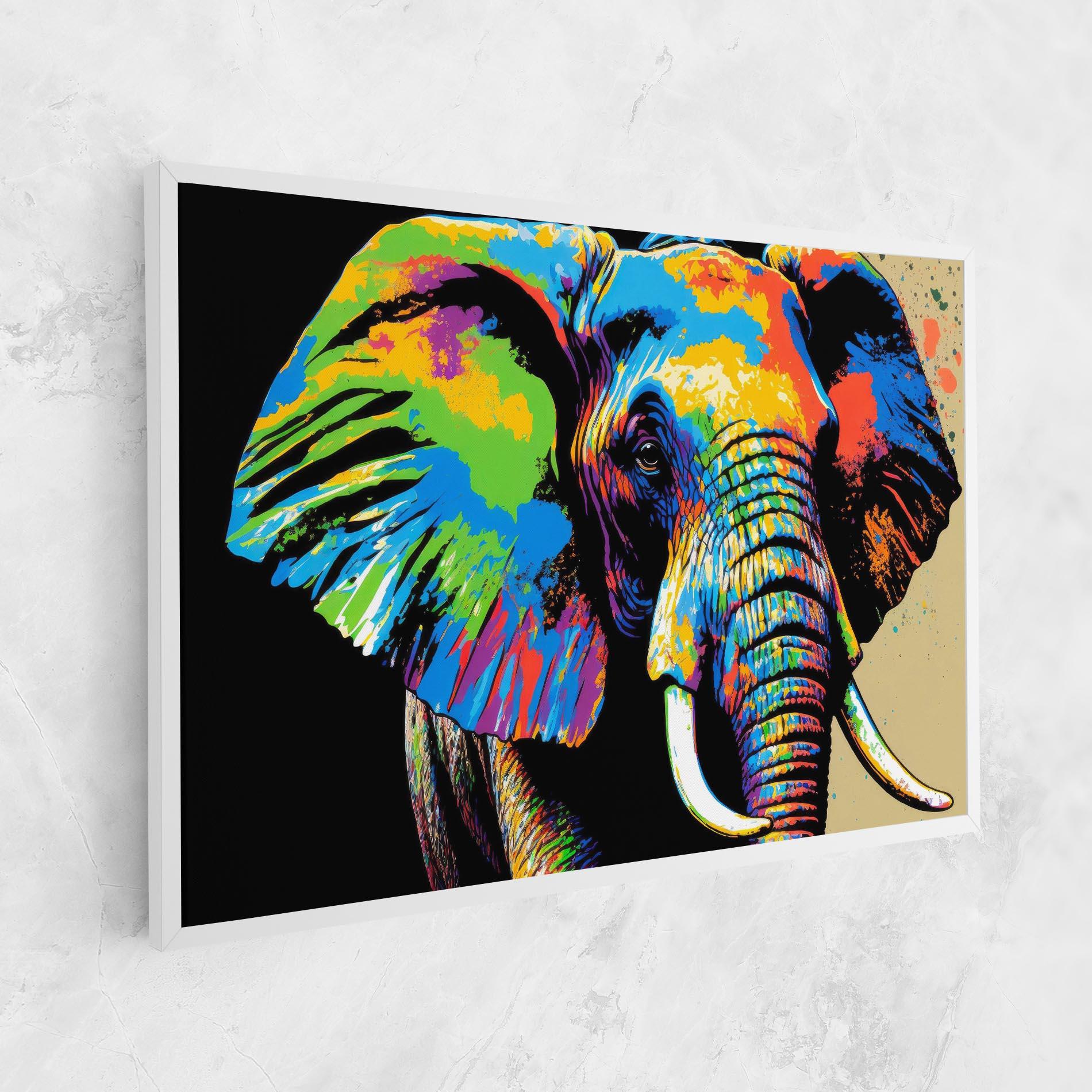 Vászonkép Elephant Portrait mockup 1