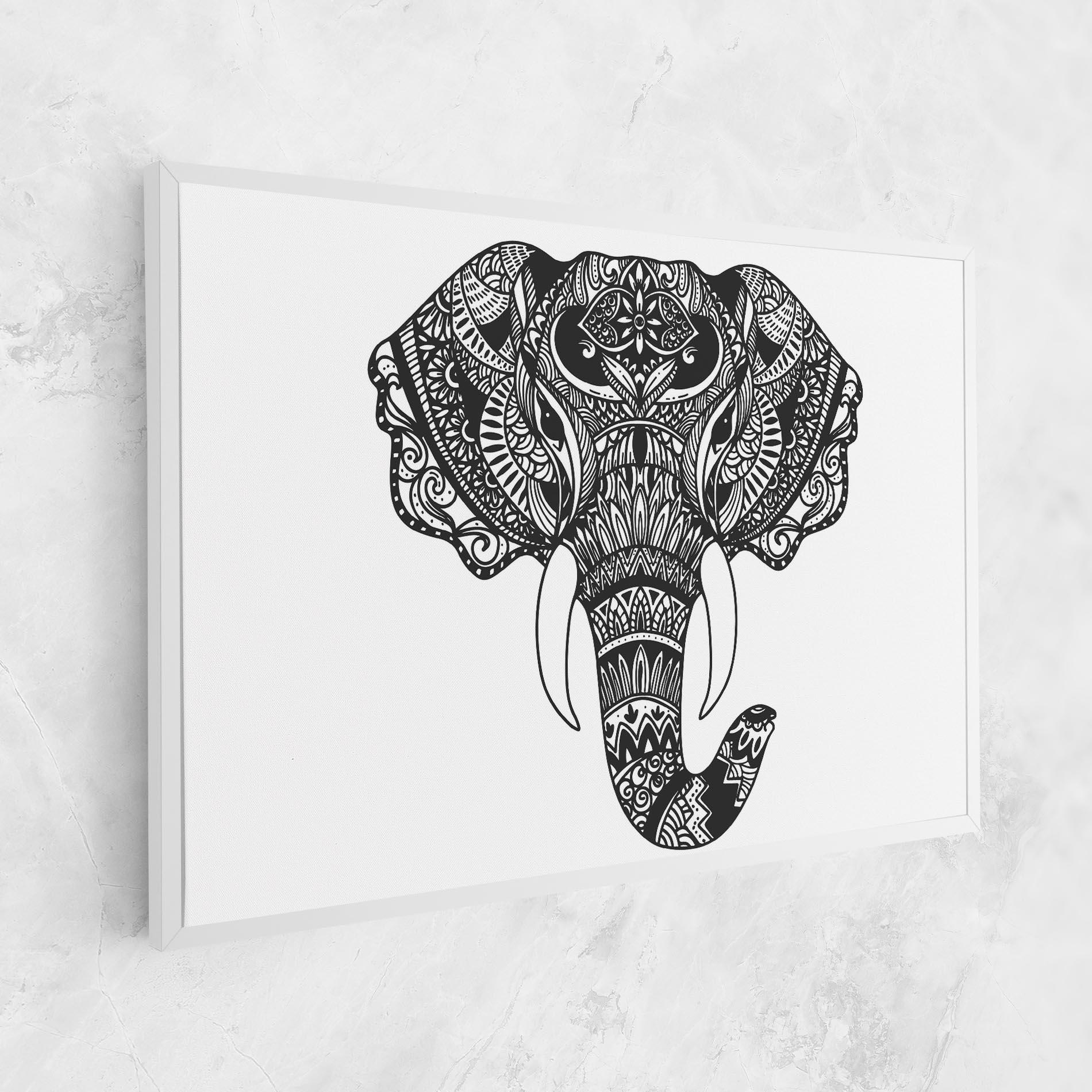 Vászonkép Mandala Head mockup 1