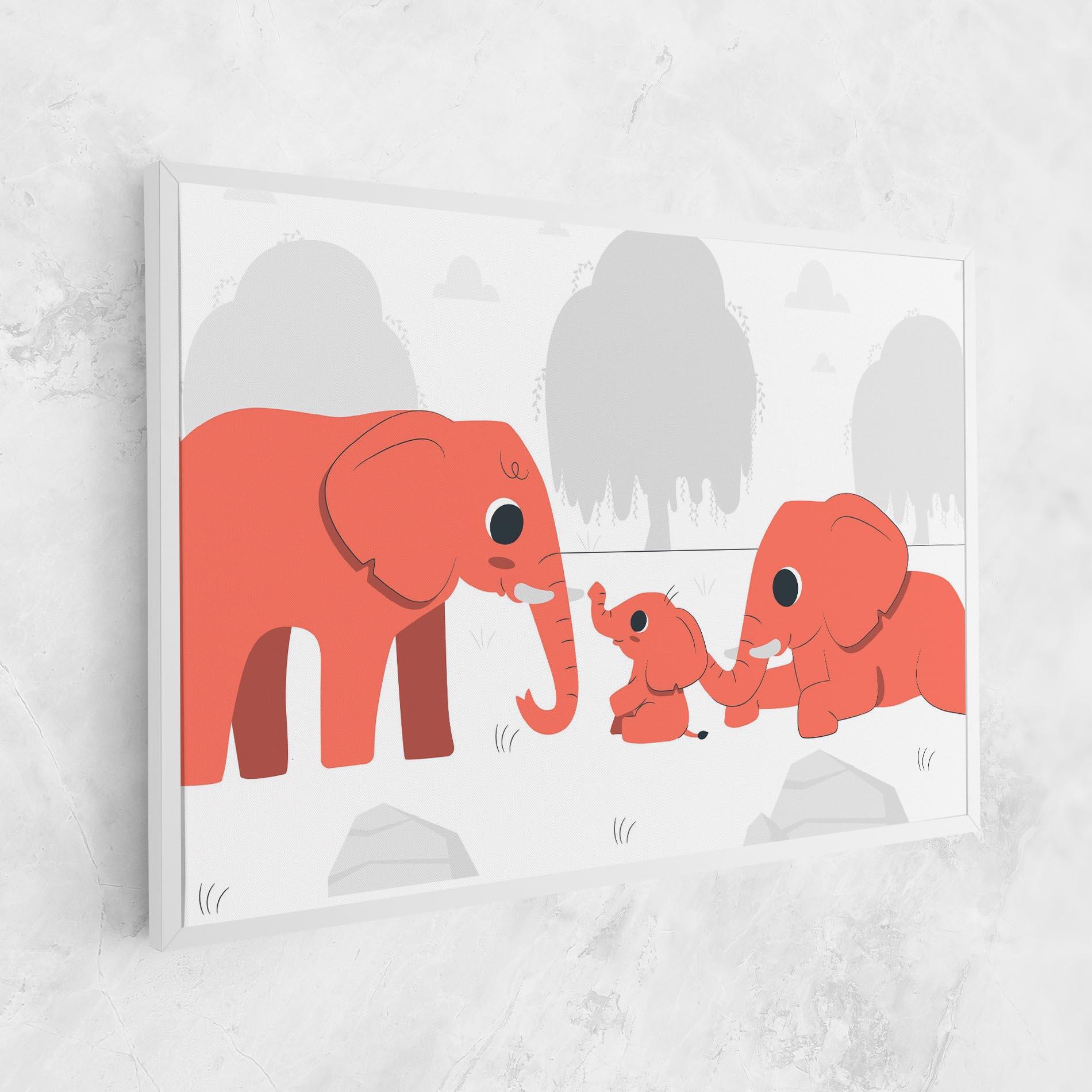Vászonkép Orange Elephant mockup 1