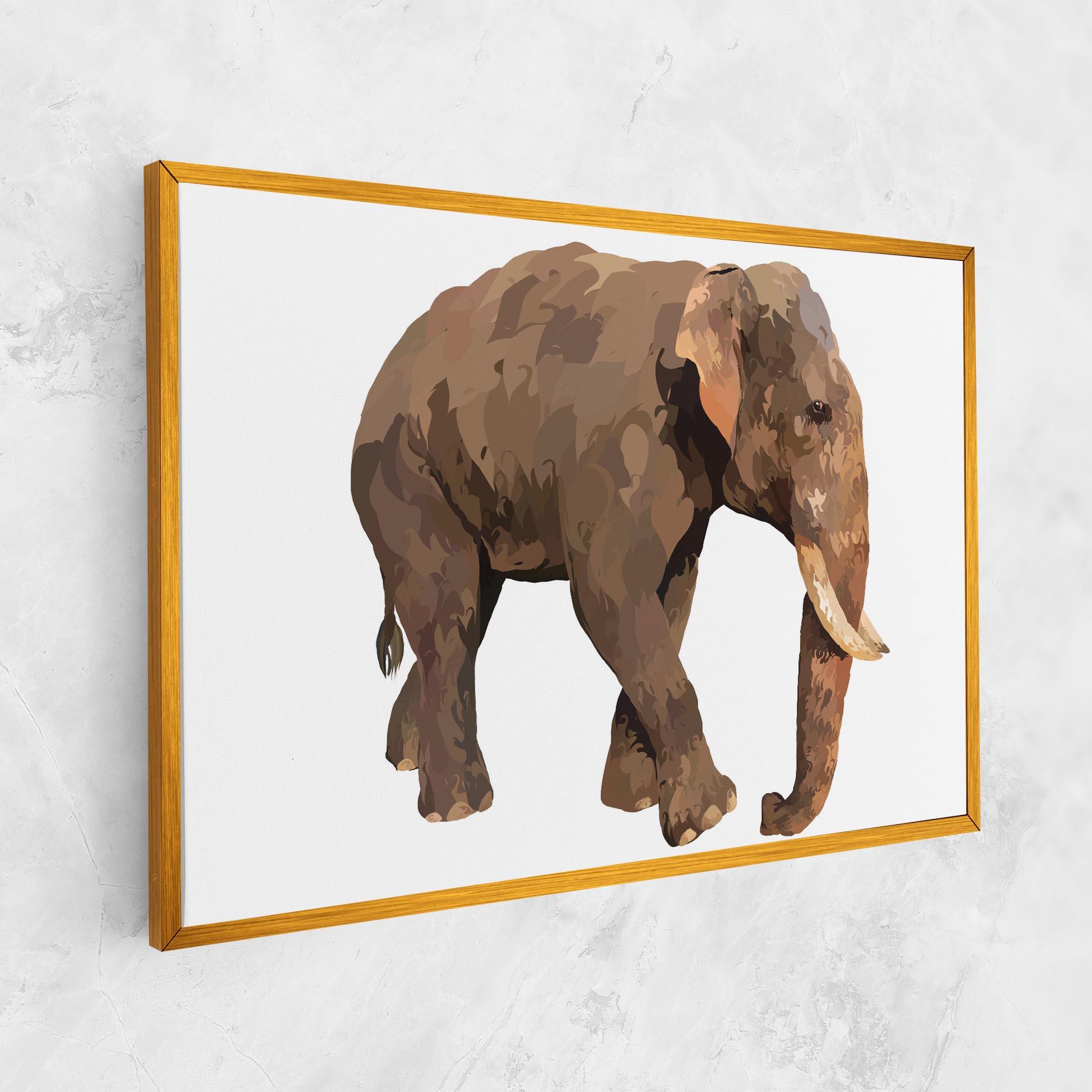 Vászonkép Brown Elephant mockup 1