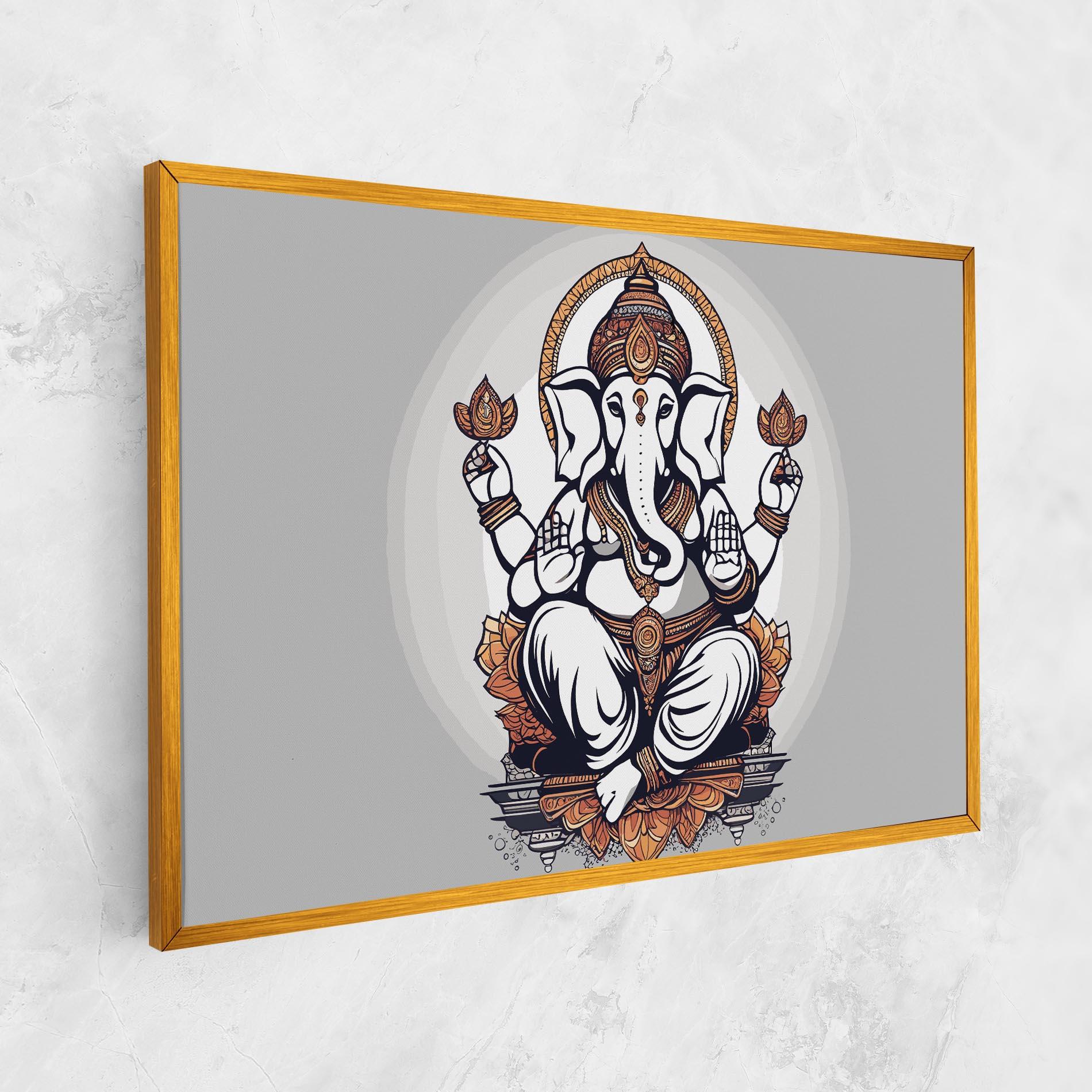 Vászonkép Chaturthi Greys mockup 1