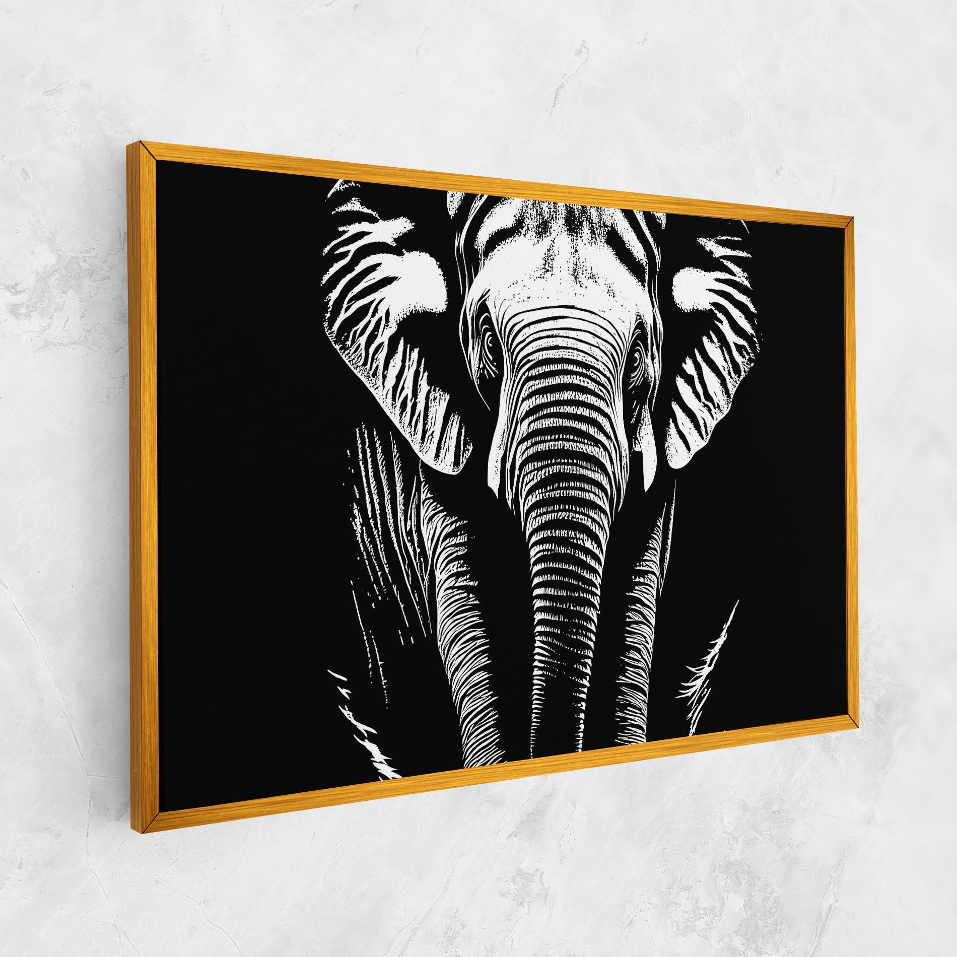 Vászonkép Elephant White Head mockup 1