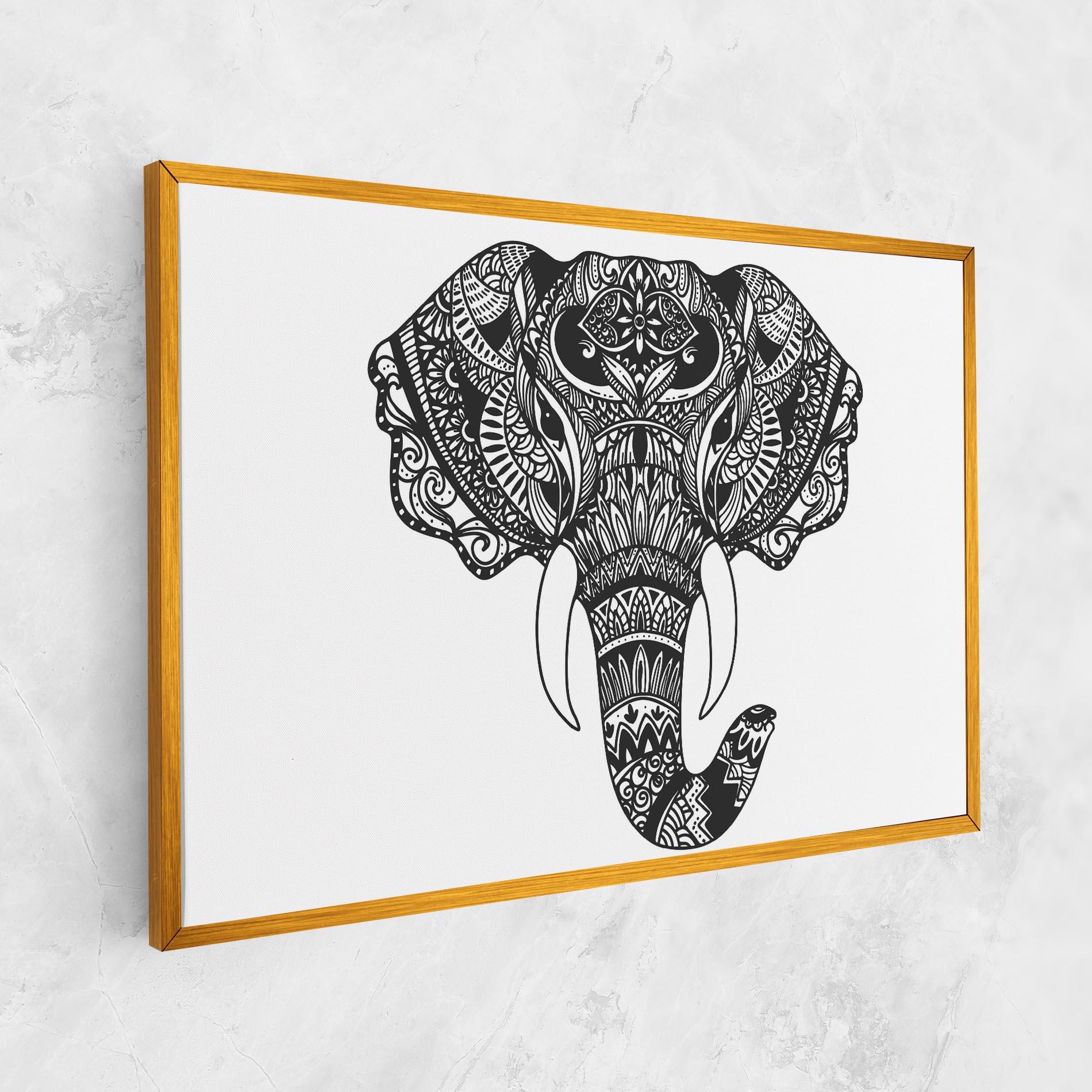 Vászonkép Mandala Head mockup 1