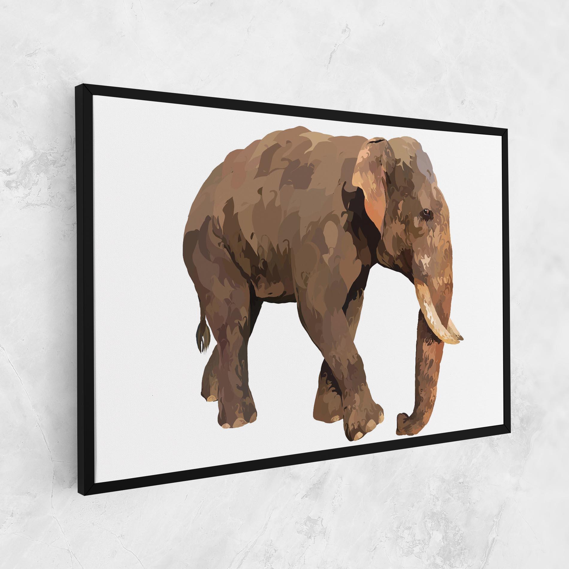 Vászonkép Brown Elephant mockup 1