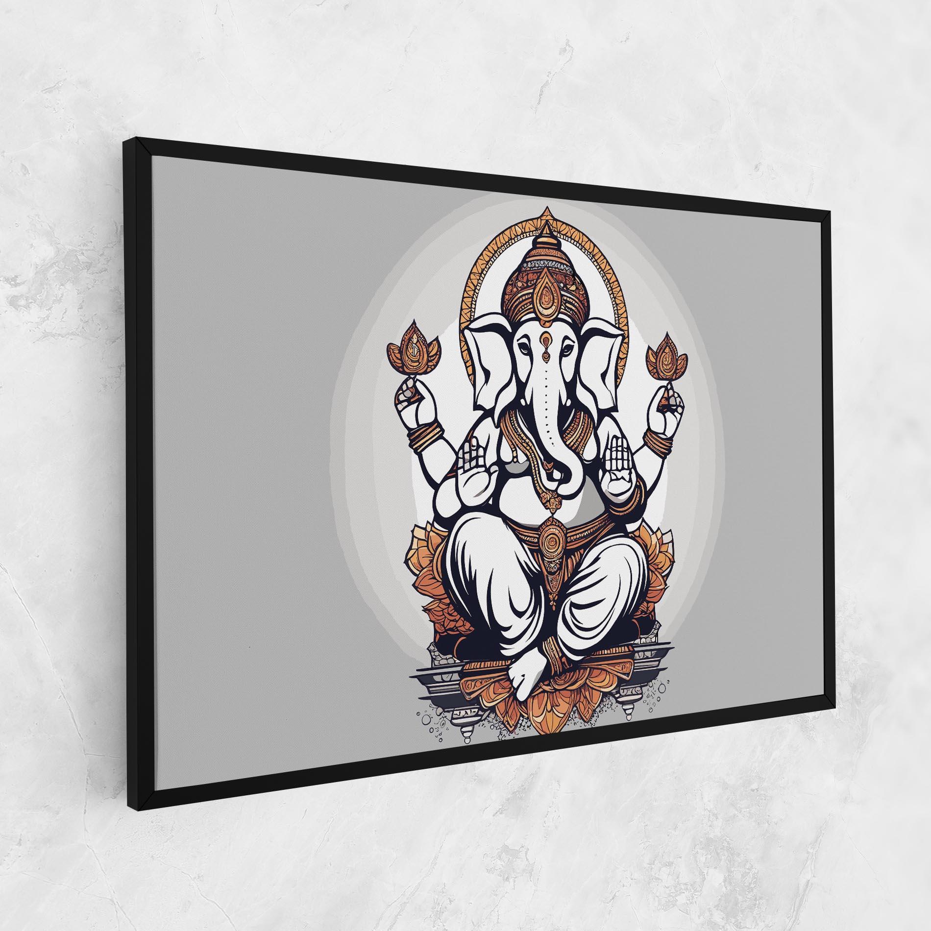 Vászonkép Chaturthi Greys mockup 1