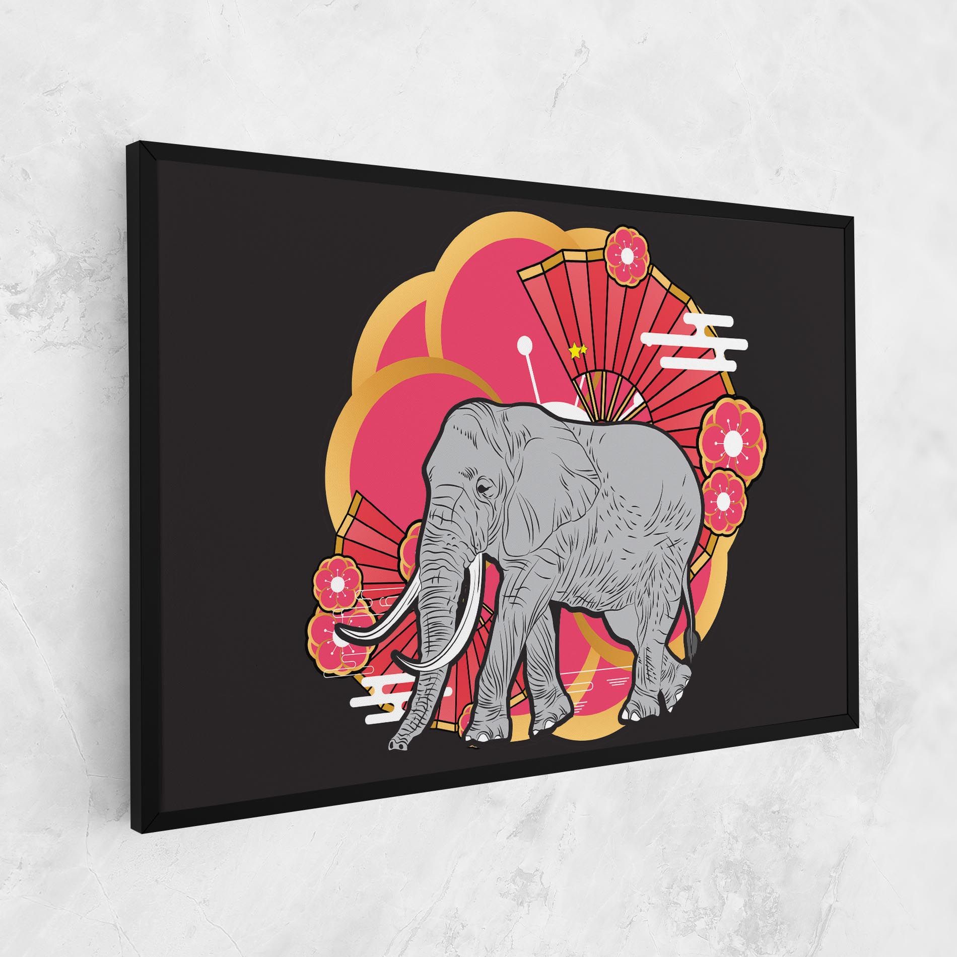 Elephant On Pink mockup 1